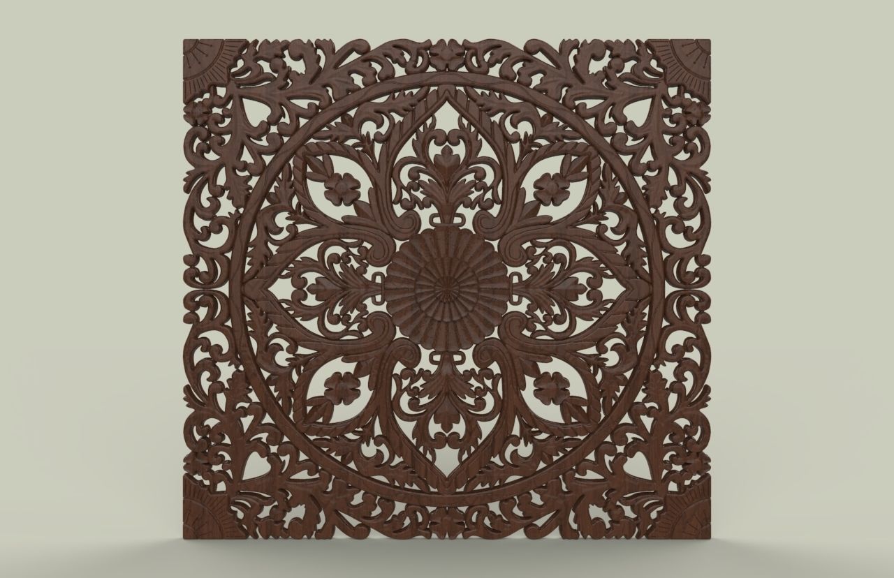 BED HEADBOARD 02 3D print model_2