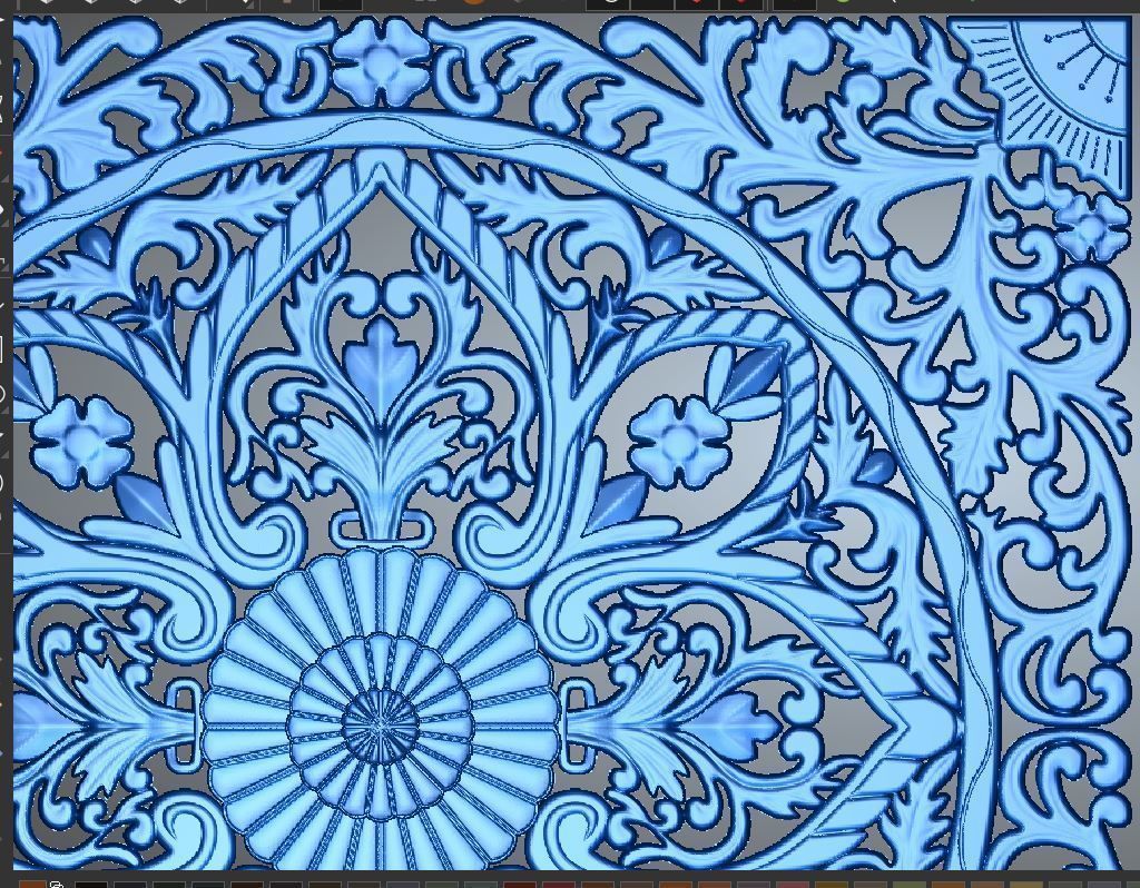 BED HEADBOARD 02 3D print model_6