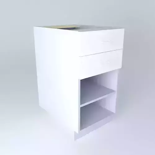 B0D2D kitchen cabinet with two drawers