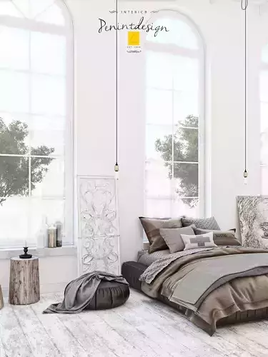 Scandinavian Bedroom Scene