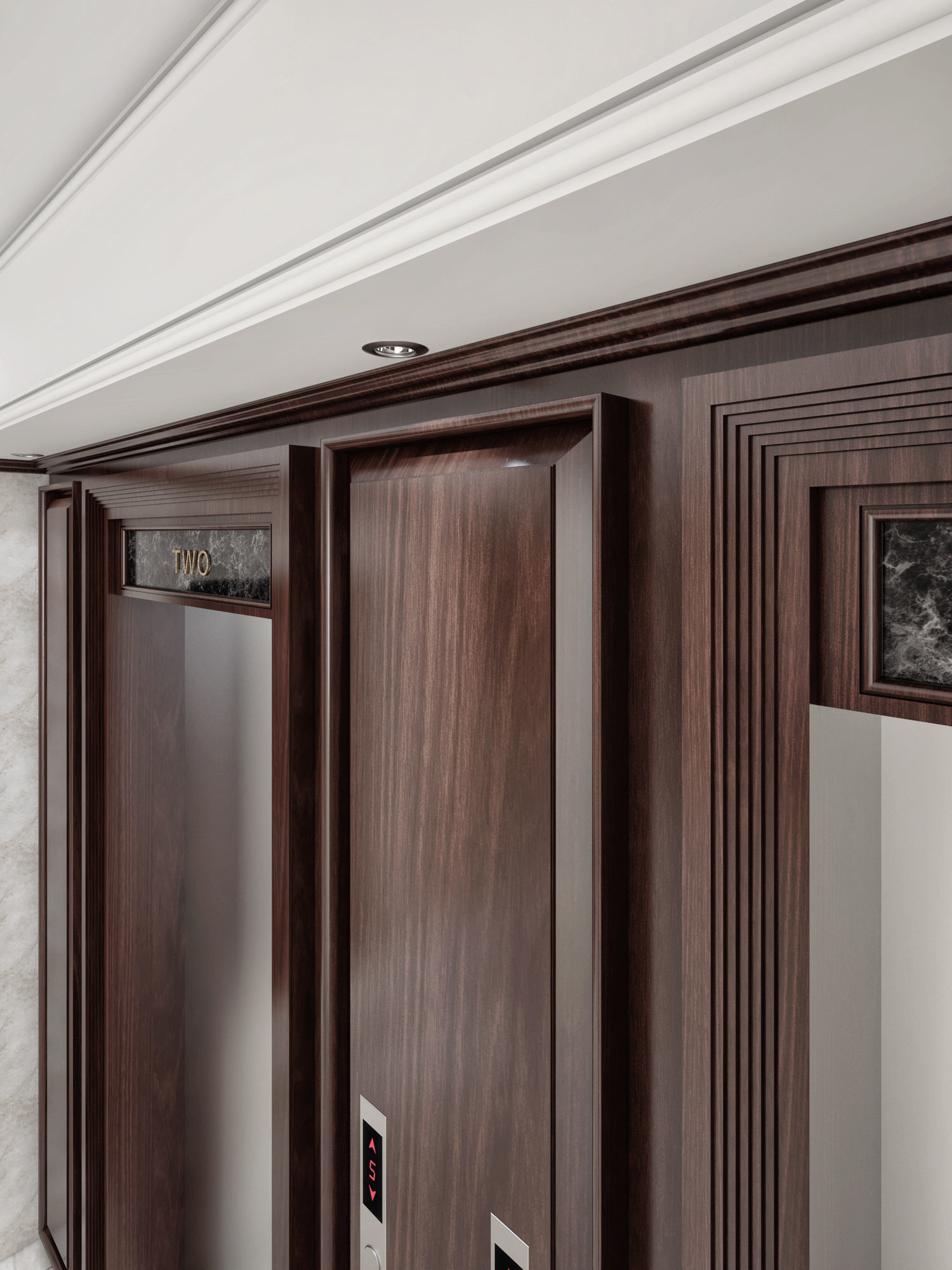 Elevator Design Low-poly 3D model_2