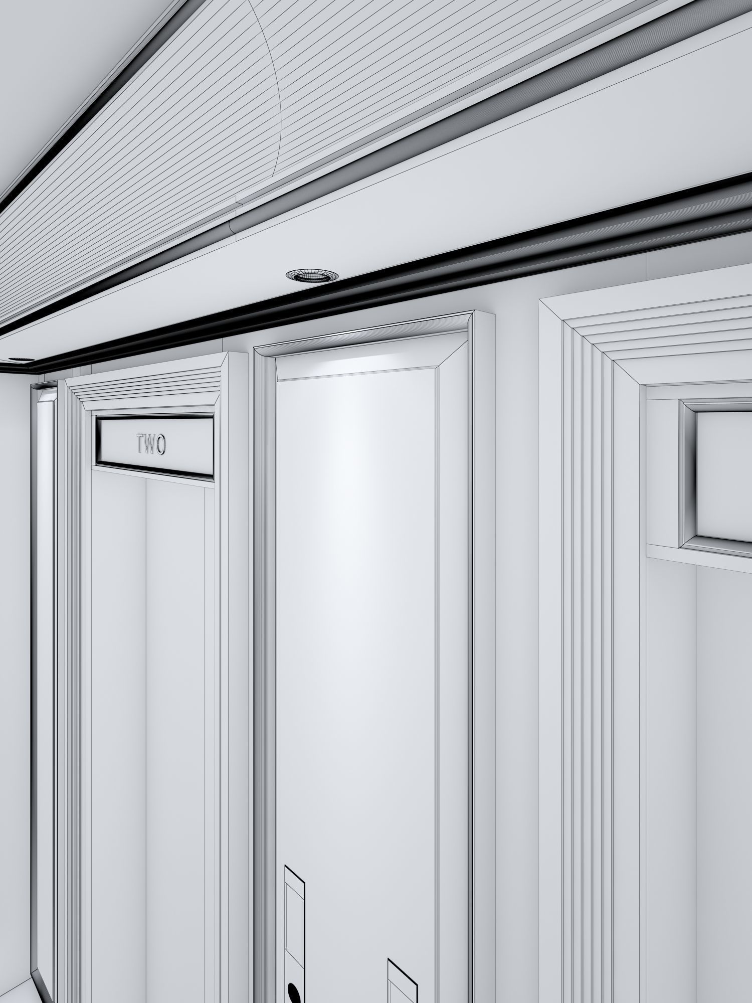 Elevator Design Low-poly 3D model_3