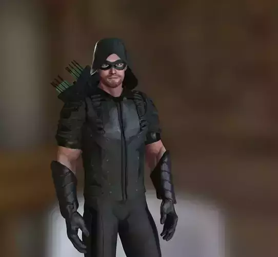 Green Arrow -CW season 4 Suit- High detailed PBR 3D model
