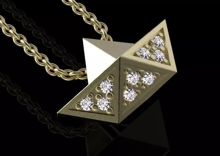 pendant christmas tree 3D print model_0