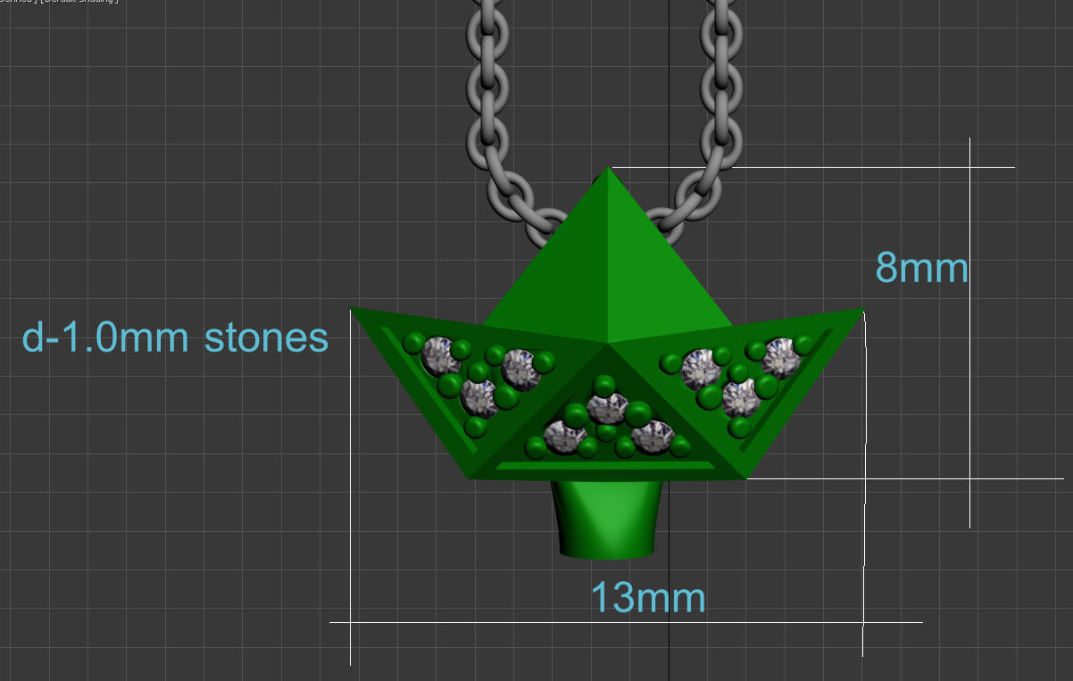 pendant christmas tree 3D print model_53