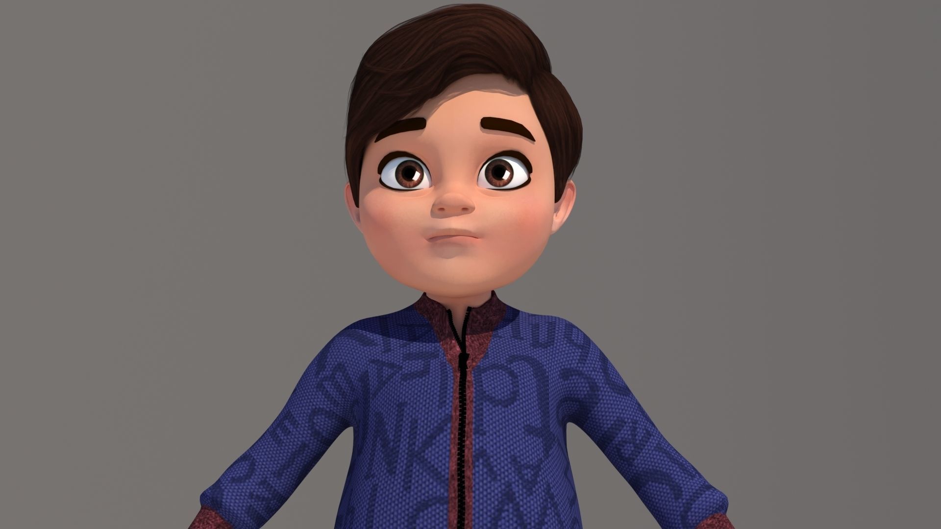CARTOON BOY 3D model_12