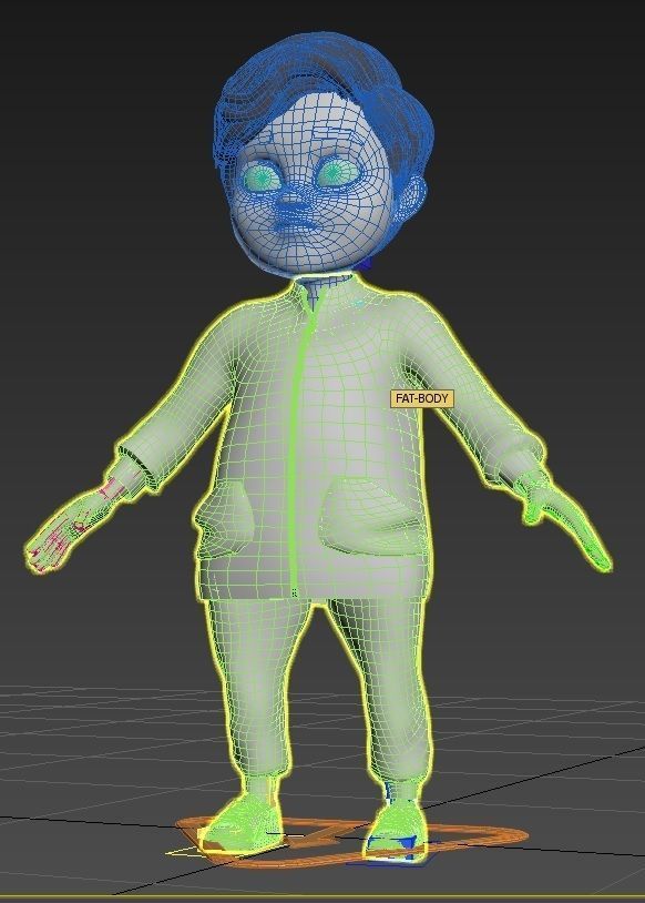 CARTOON BOY 3D model_17