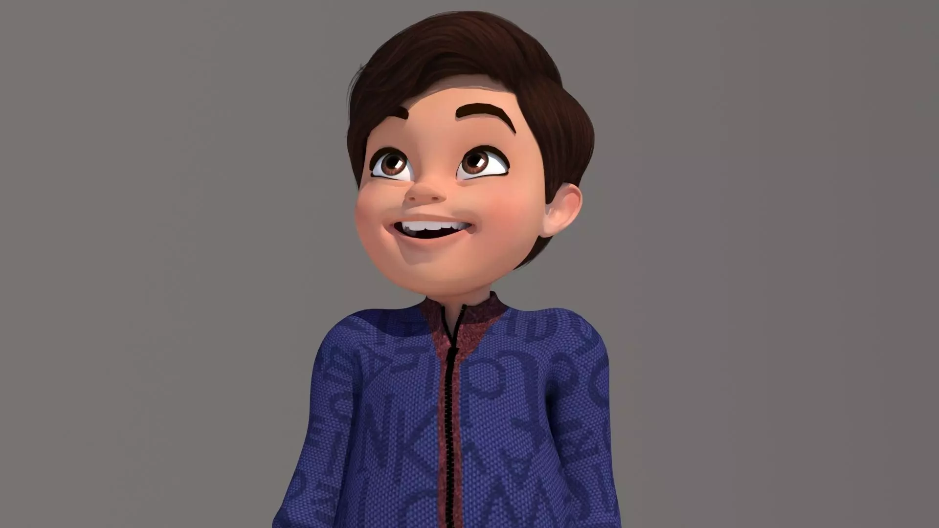 CARTOON BOY 3D model_0
