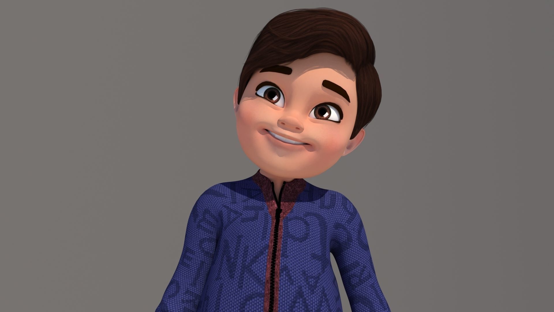 CARTOON BOY 3D model_15