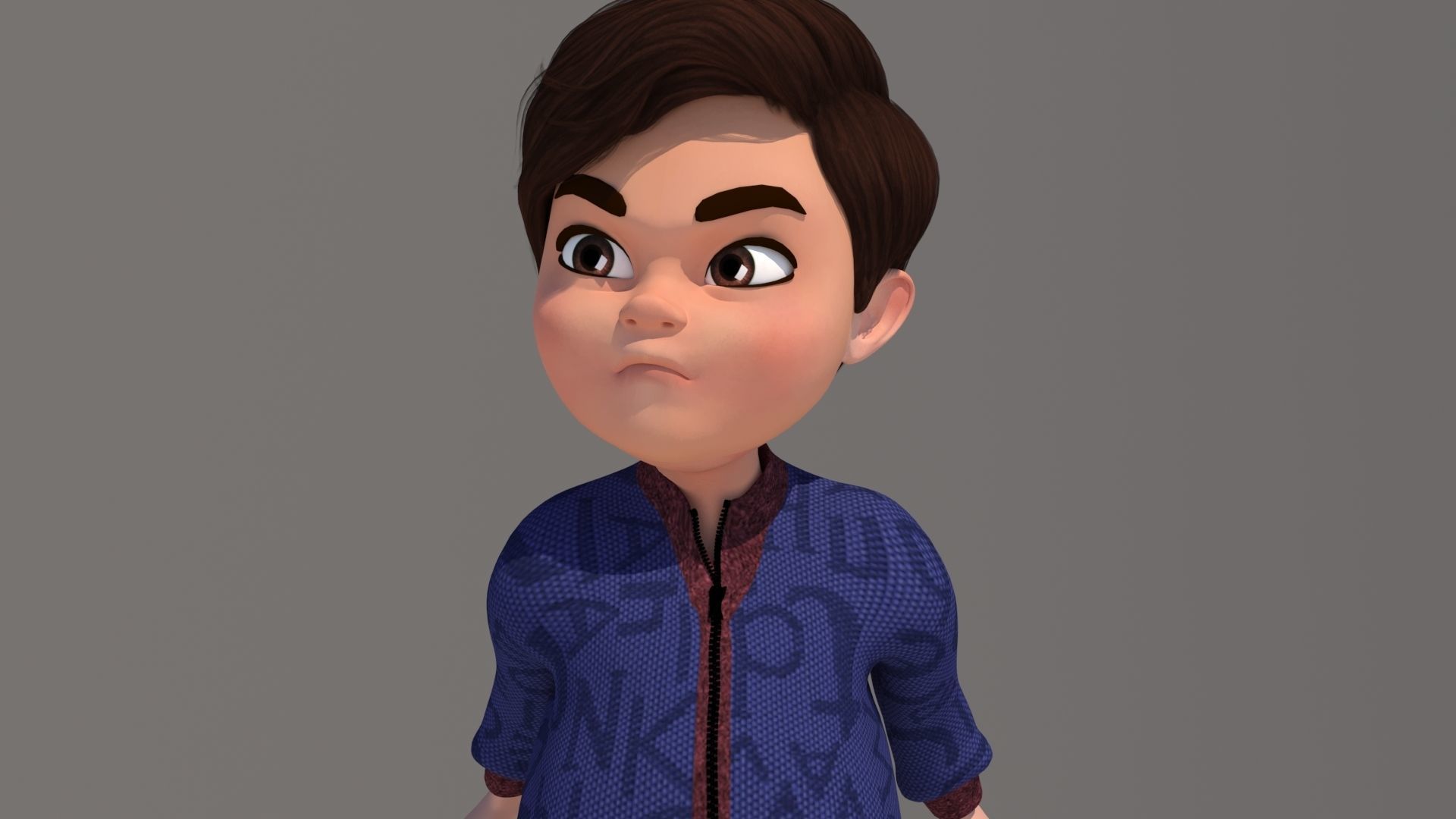 CARTOON BOY 3D model_16