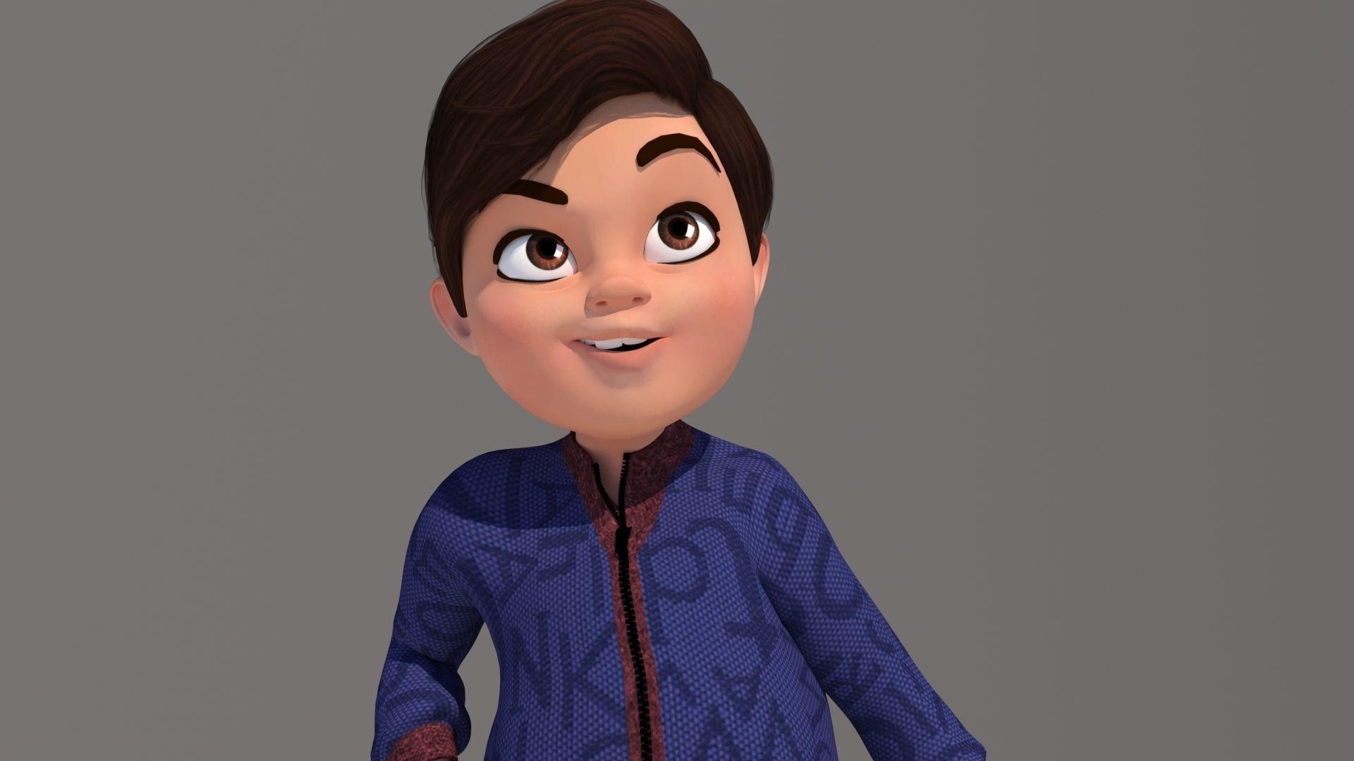 CARTOON BOY 3D model_6