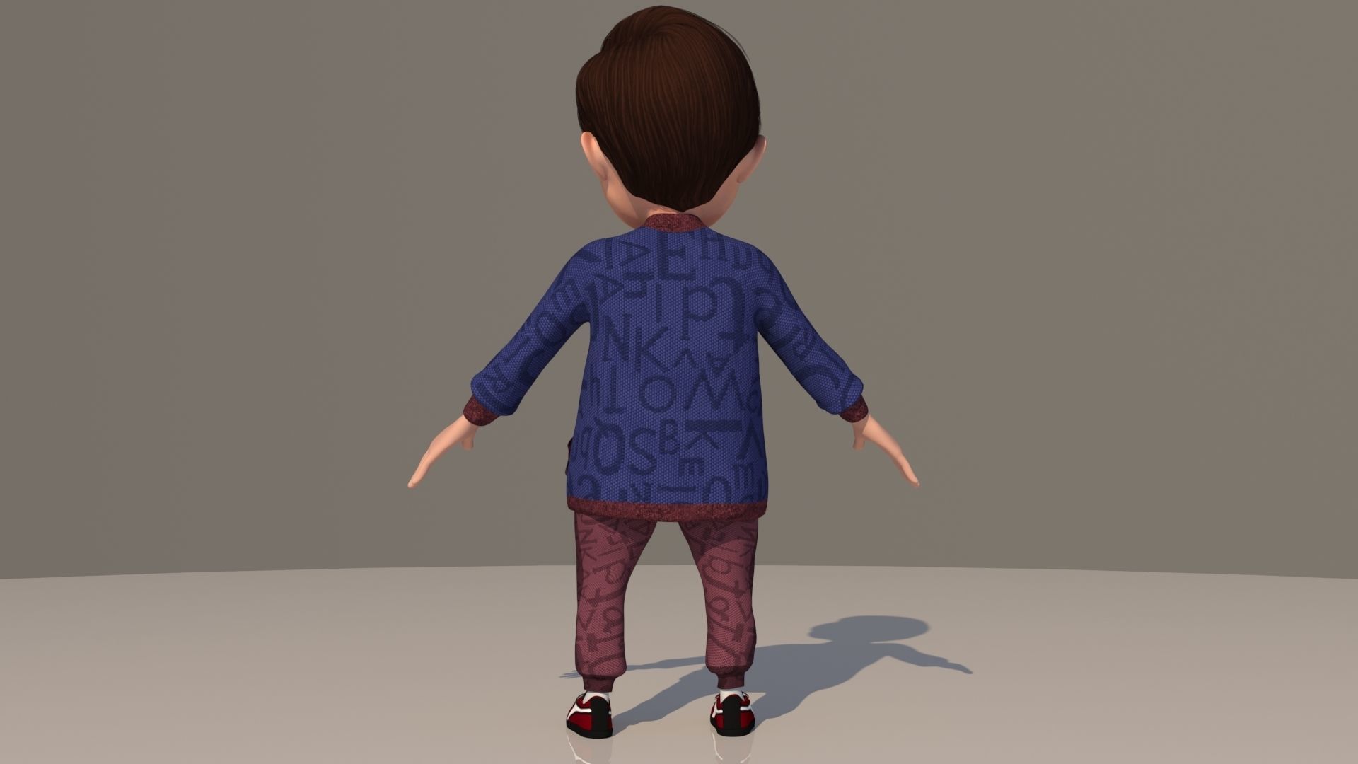 CARTOON BOY 3D model_11