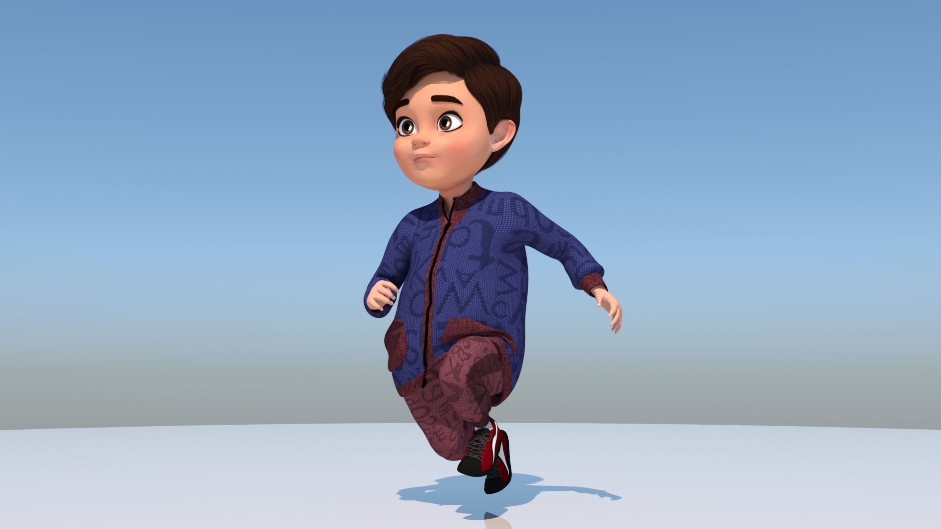 CARTOON BOY 3D model_4
