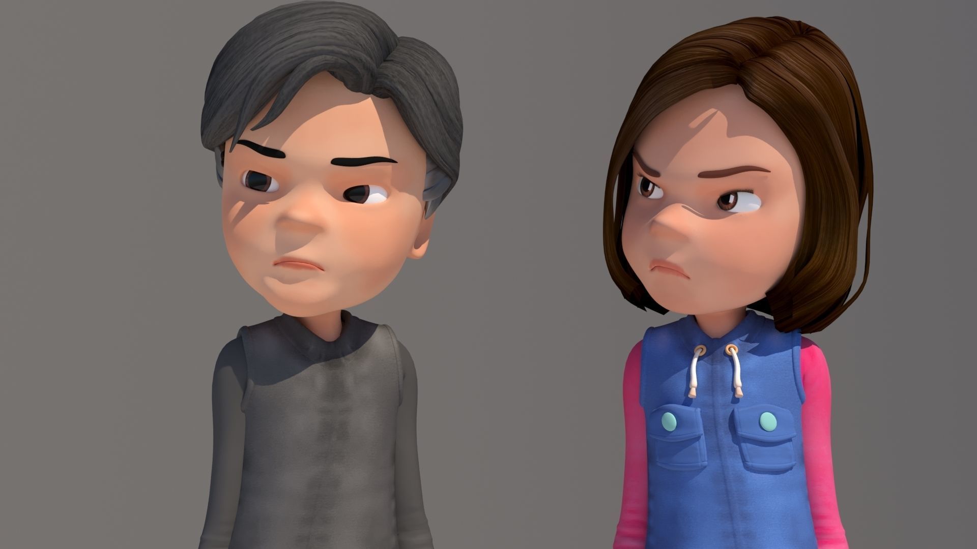 CARTOON HANSEL AND GRATEL  3D model_10