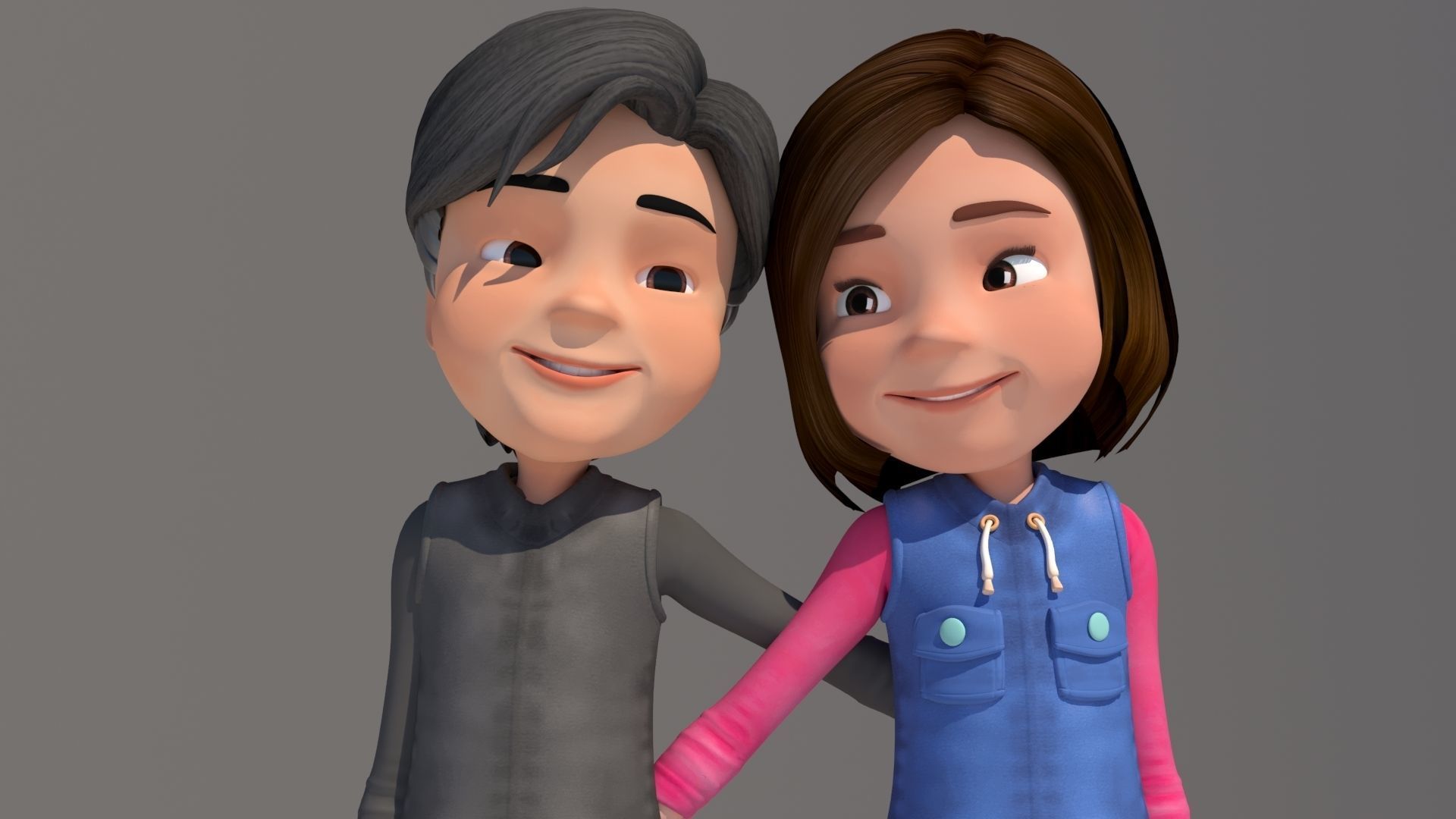 CARTOON HANSEL AND GRATEL  3D model_12