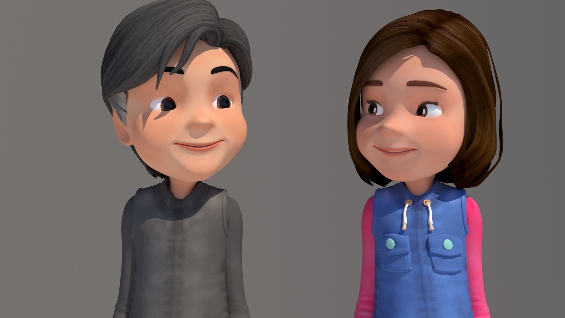 CARTOON HANSEL AND GRATEL  3D model_9