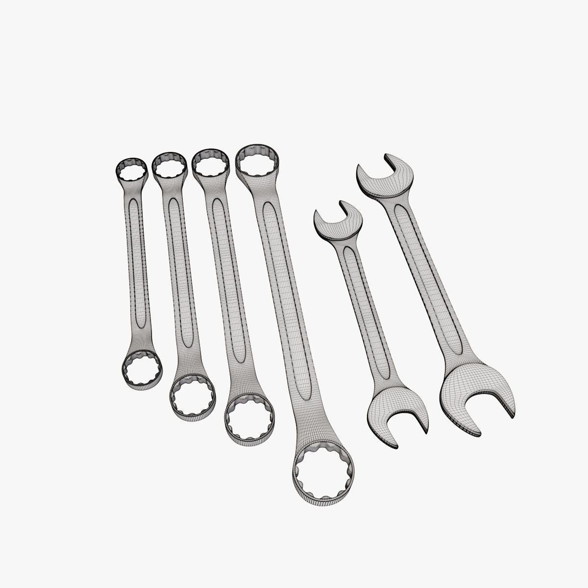 Tool box set 3D model_12