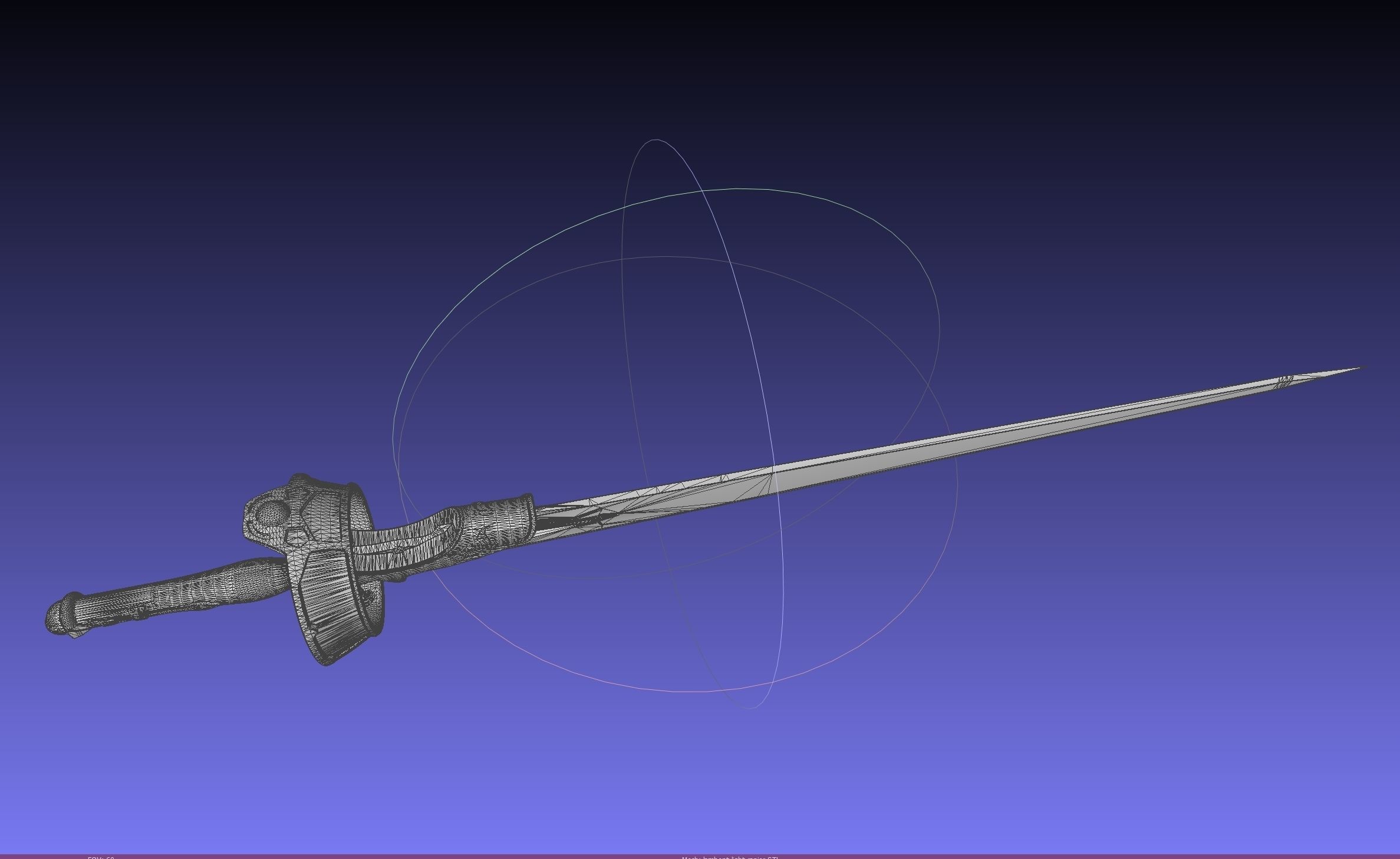 Sword Art Online Lambent Light Rapier Model 3D print model_33