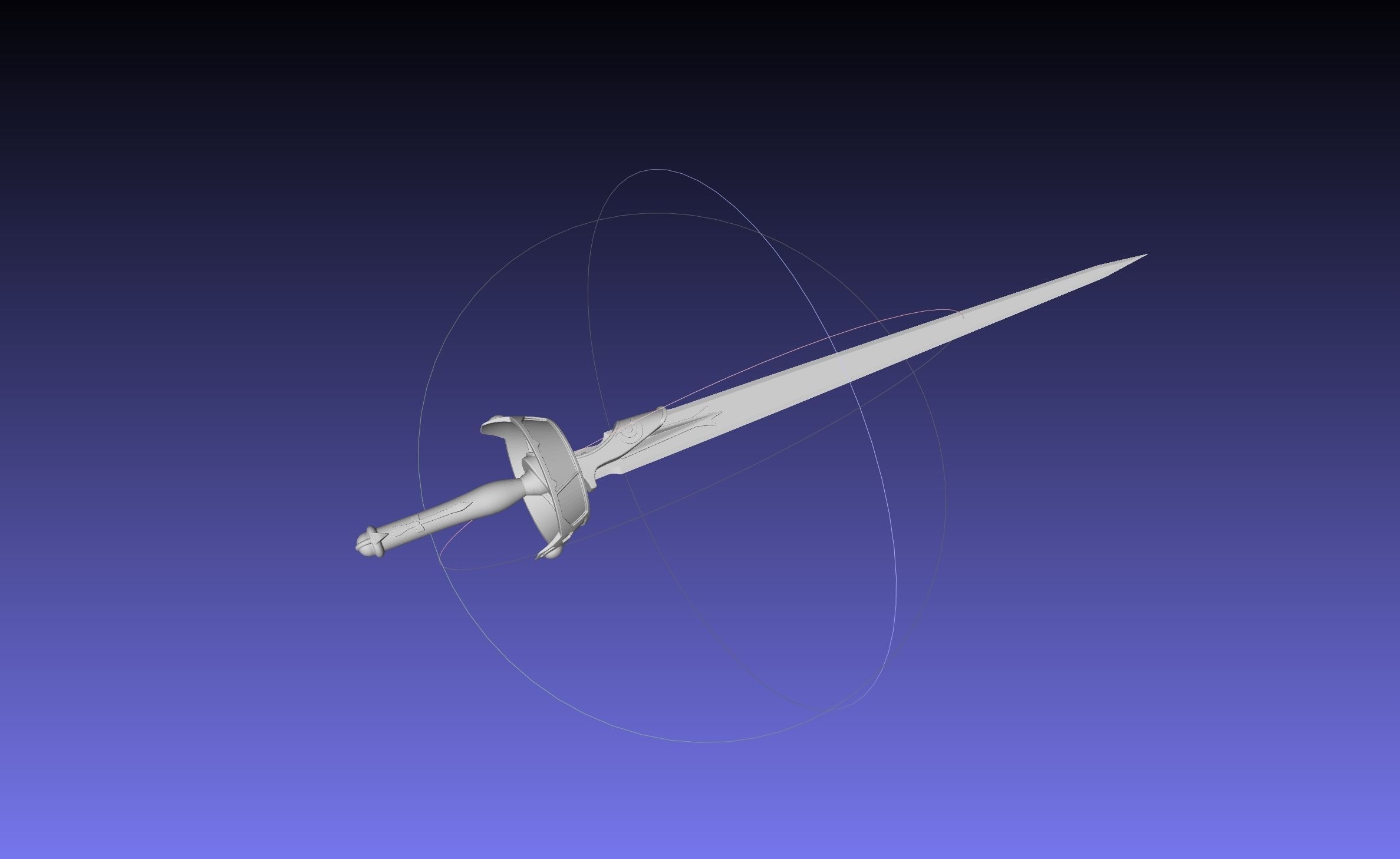 Sword Art Online Lambent Light Rapier Model 3D print model_36