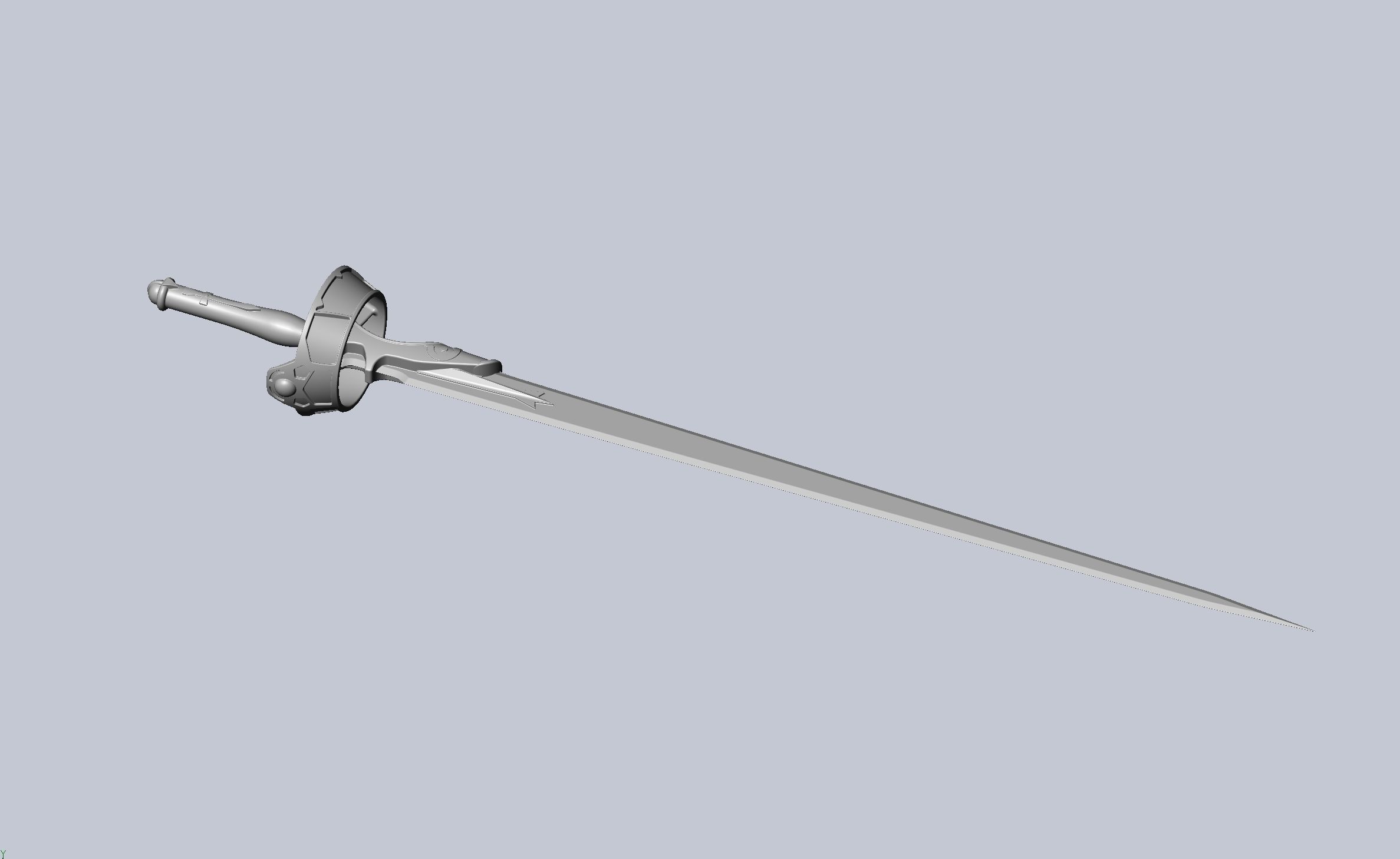 Sword Art Online Lambent Light Rapier Model 3D print model_29