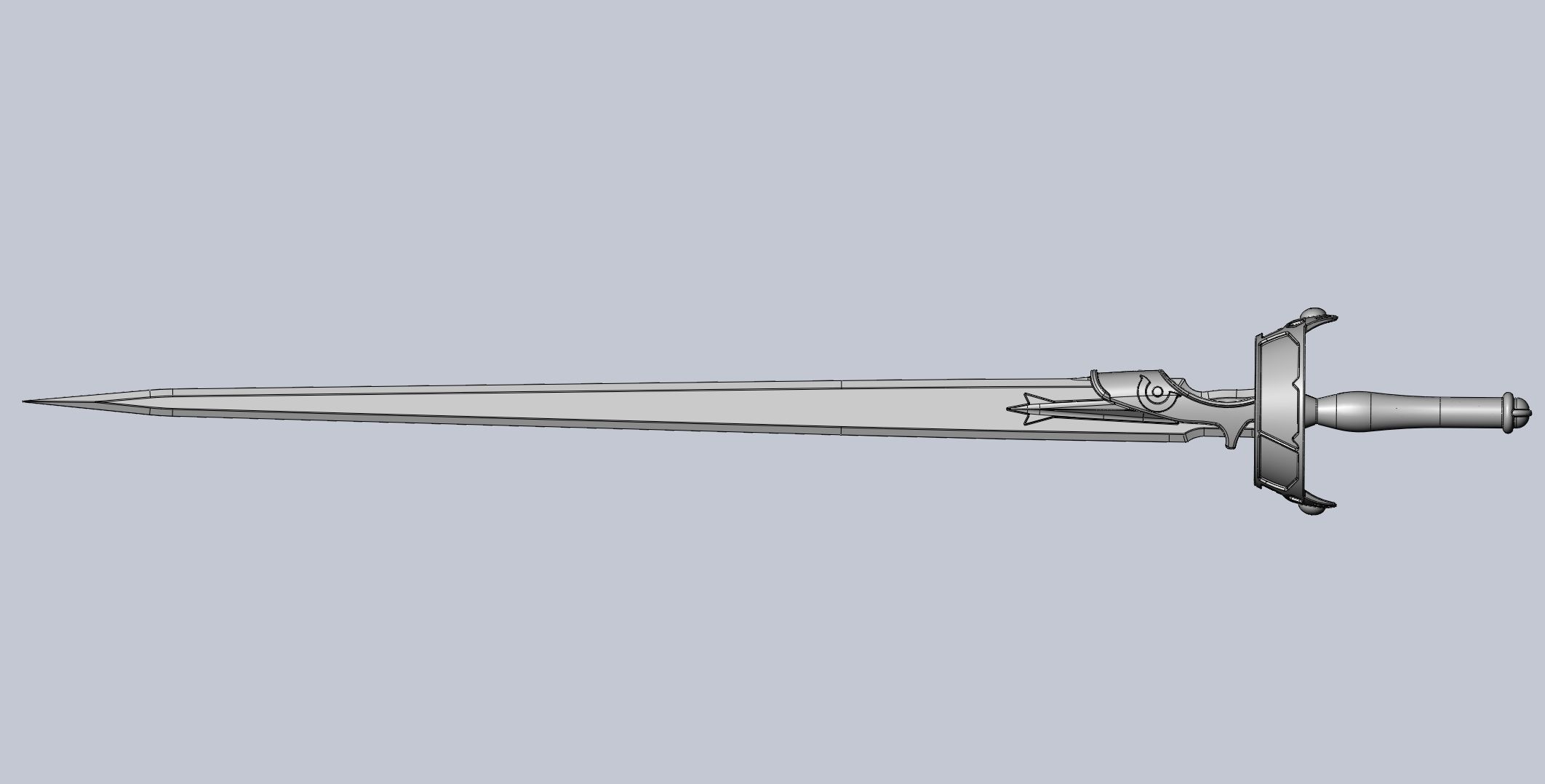 Sword Art Online Lambent Light Rapier Model 3D print model_62