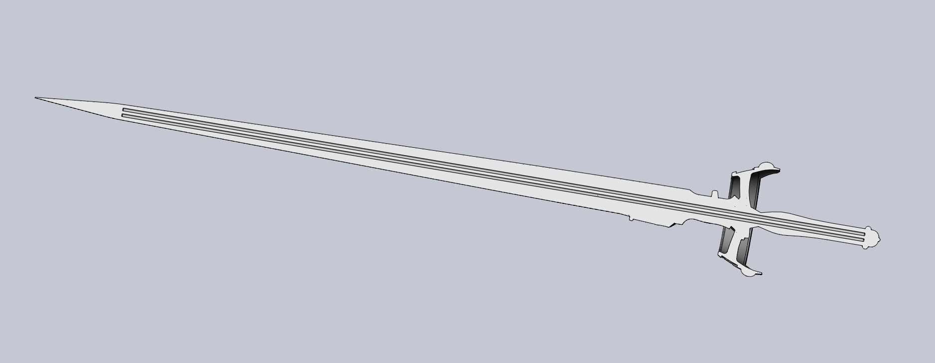 Sword Art Online Lambent Light Rapier Model 3D print model_68