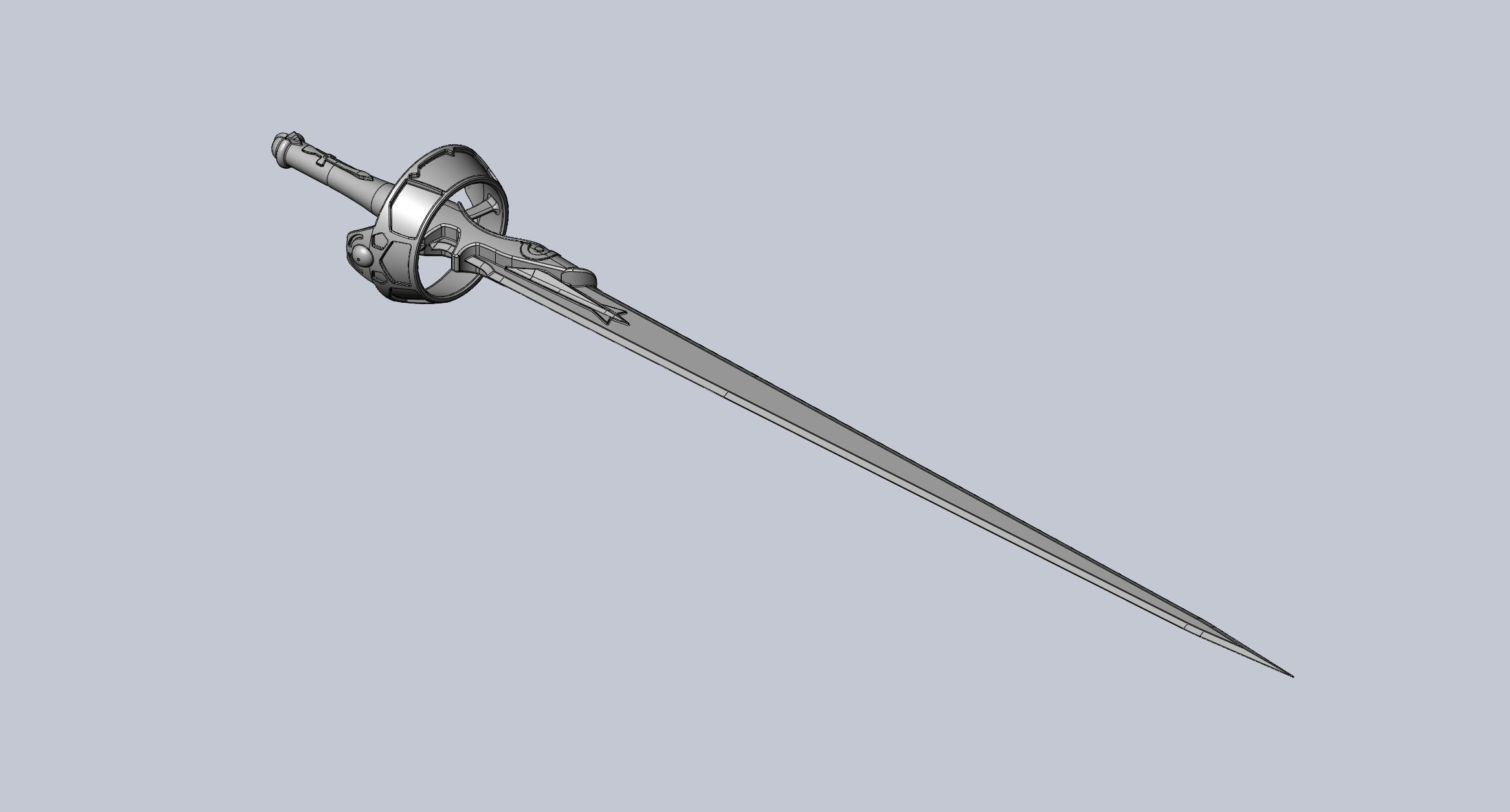 Sword Art Online Lambent Light Rapier Model 3D print model_52