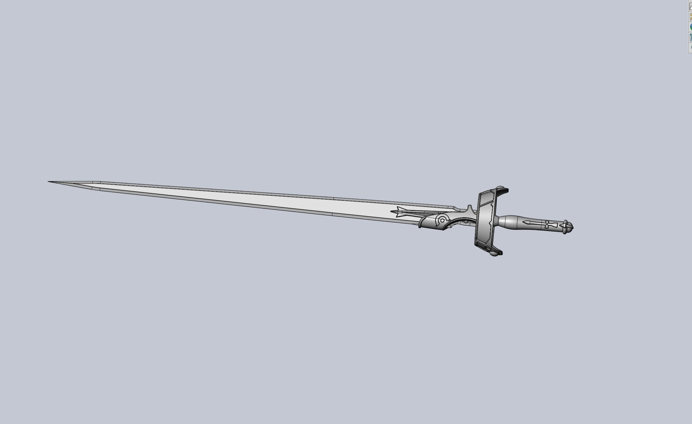 Sword Art Online Lambent Light Rapier Model 3D print model_28