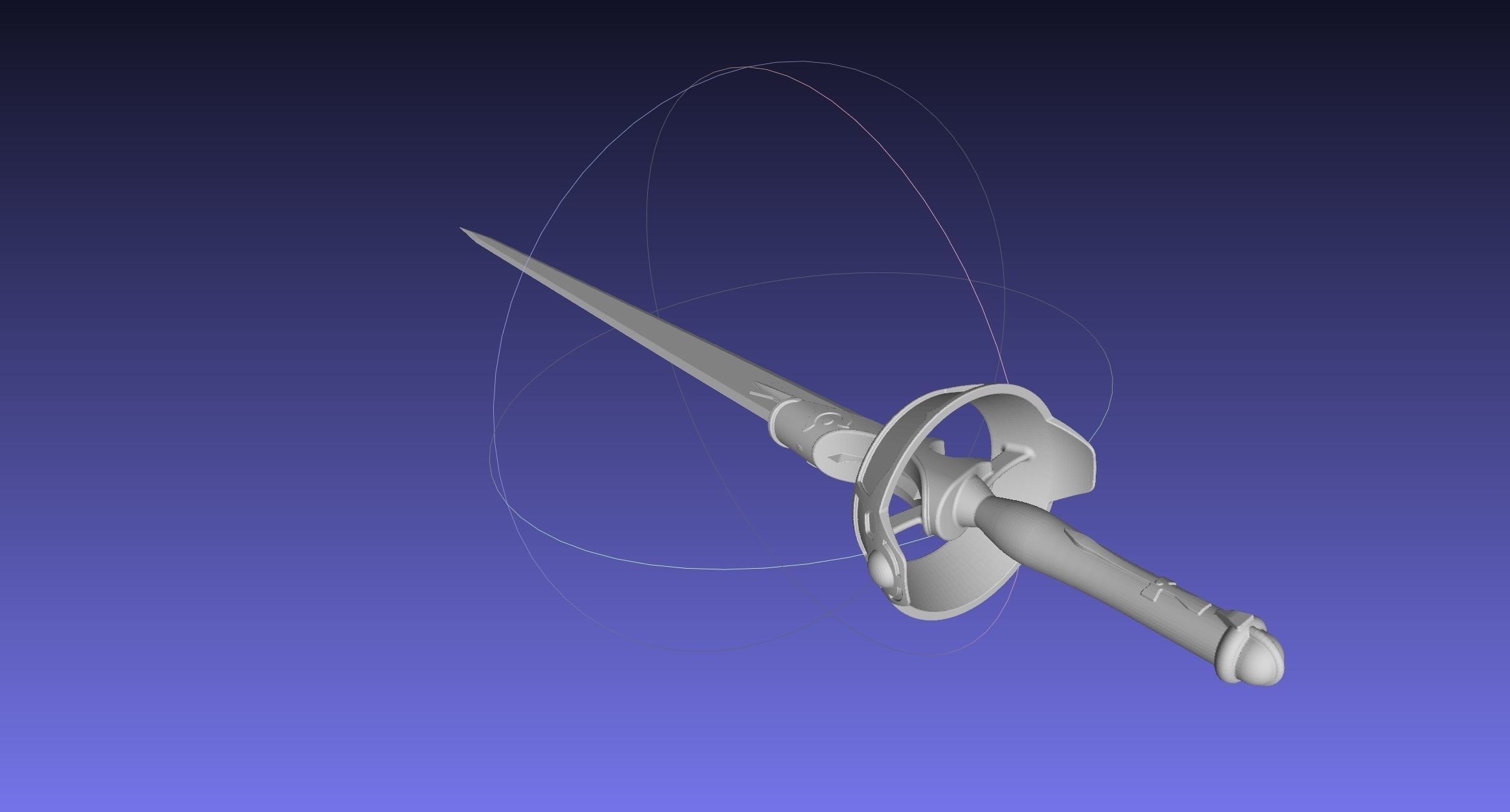 Sword Art Online Lambent Light Rapier Model 3D print model_43