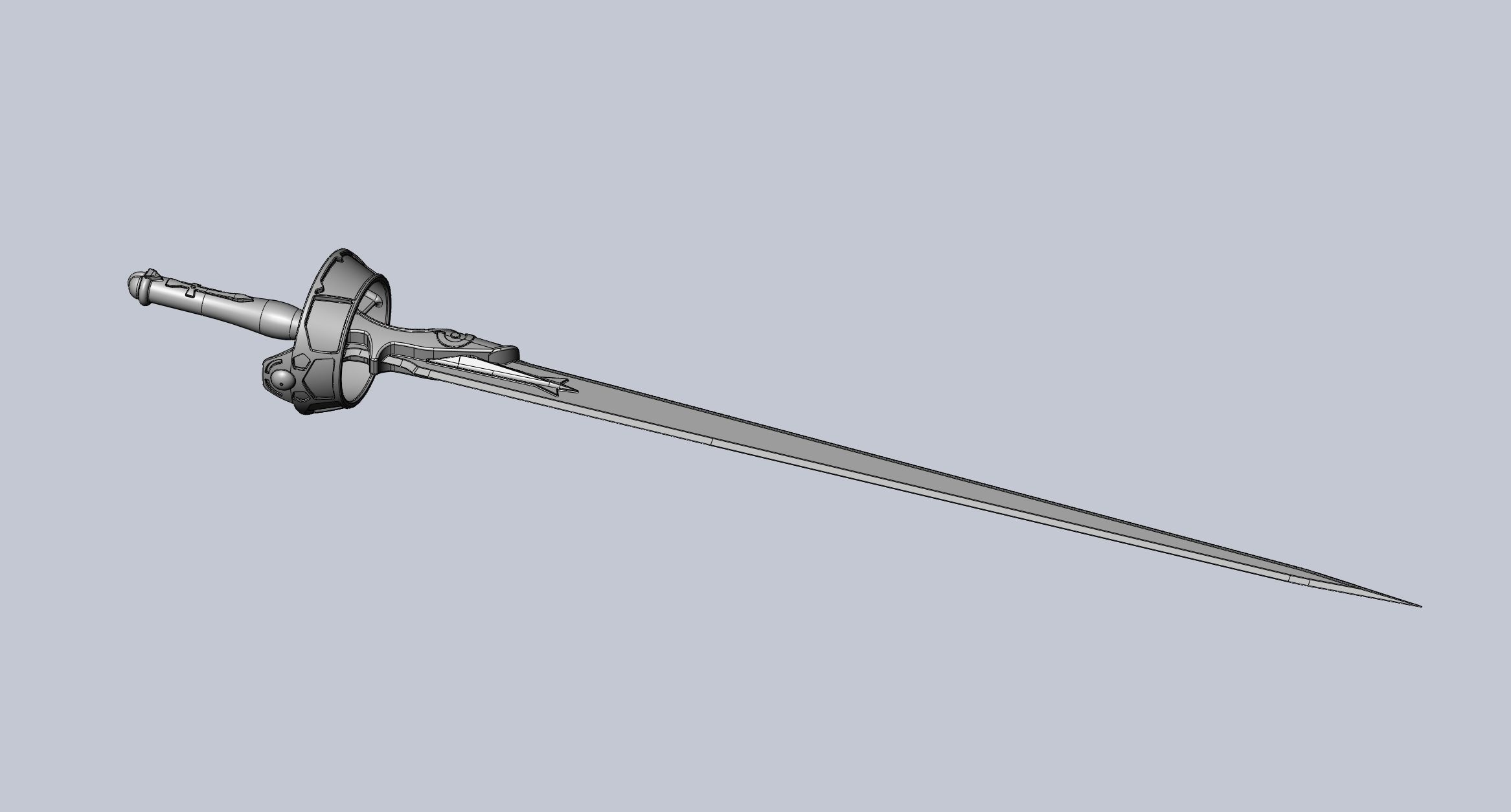 Sword Art Online Lambent Light Rapier Model 3D print model_54