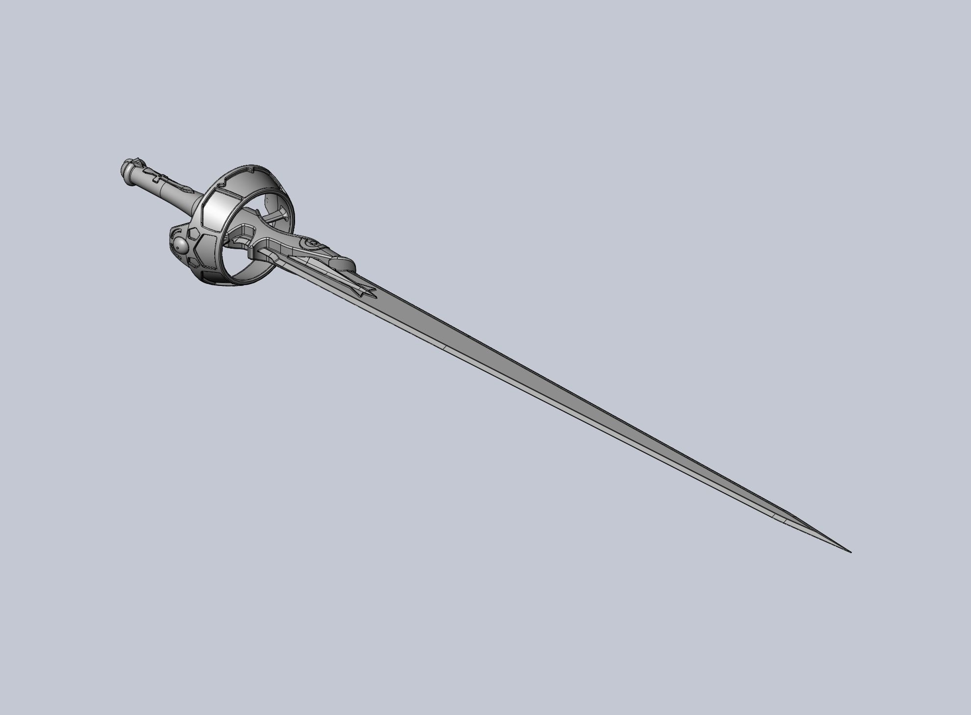 Sword Art Online Lambent Light Rapier Model 3D print model_57