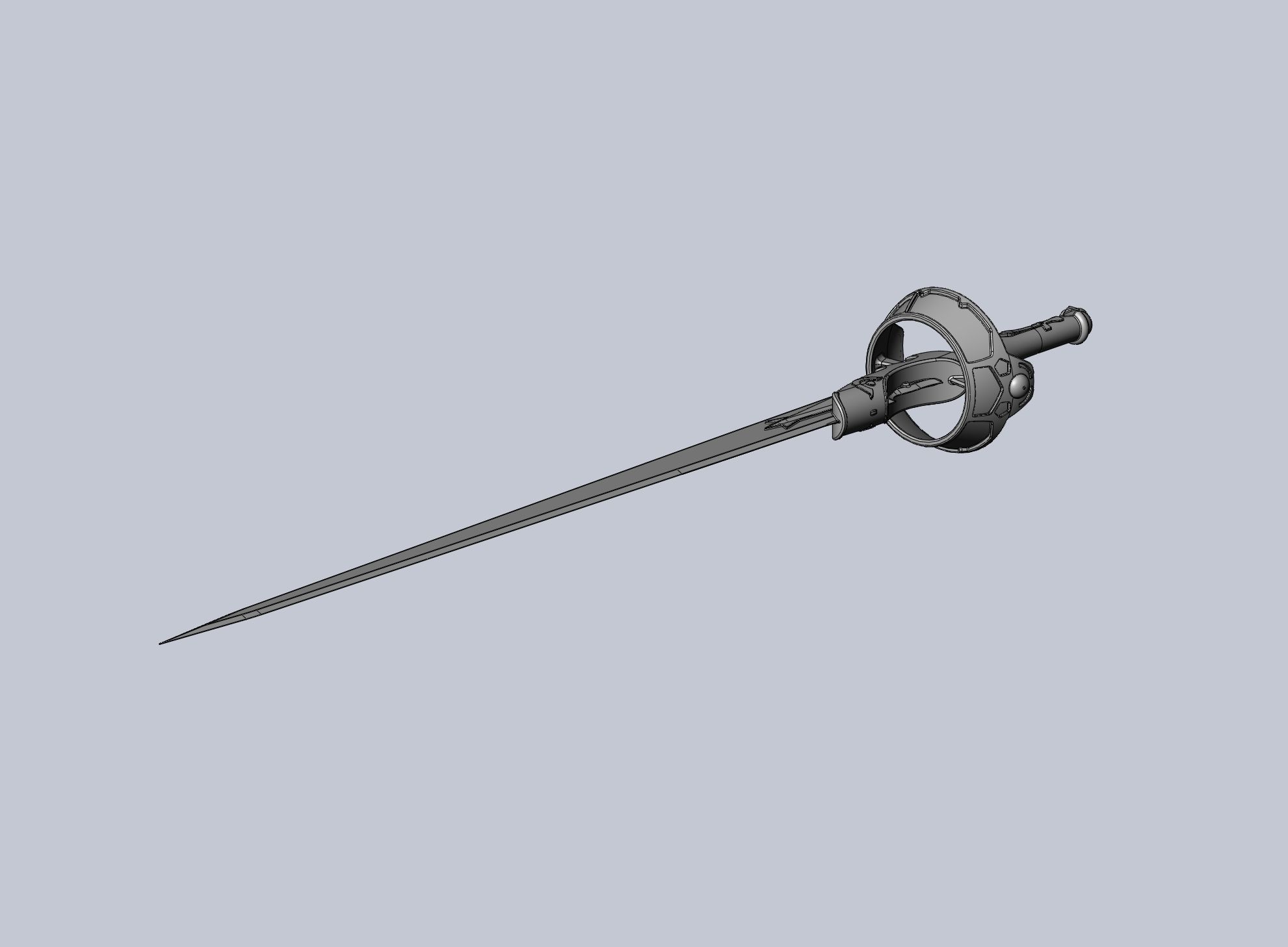Sword Art Online Lambent Light Rapier Model 3D print model_56