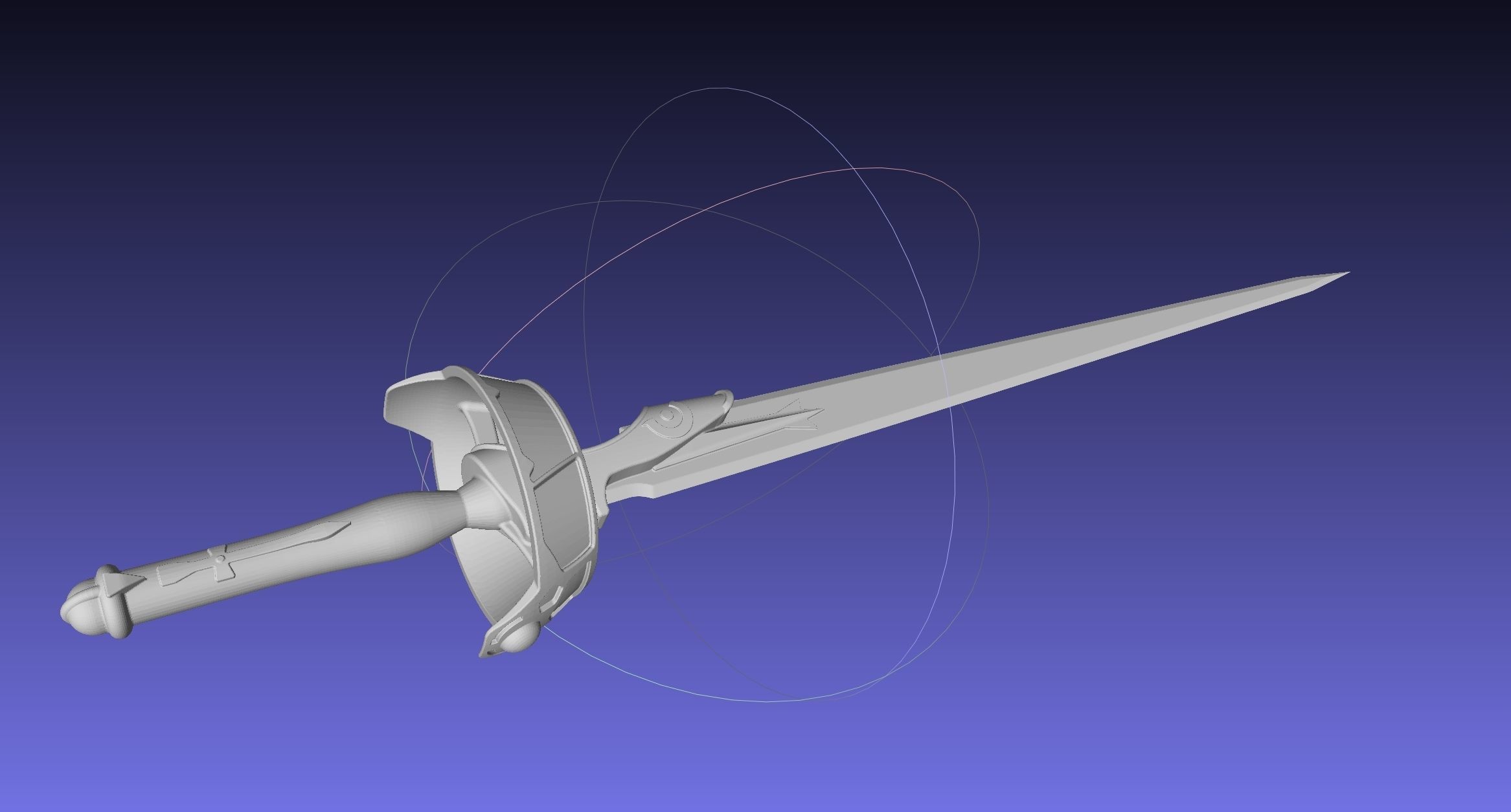 Sword Art Online Lambent Light Rapier Model 3D print model_42