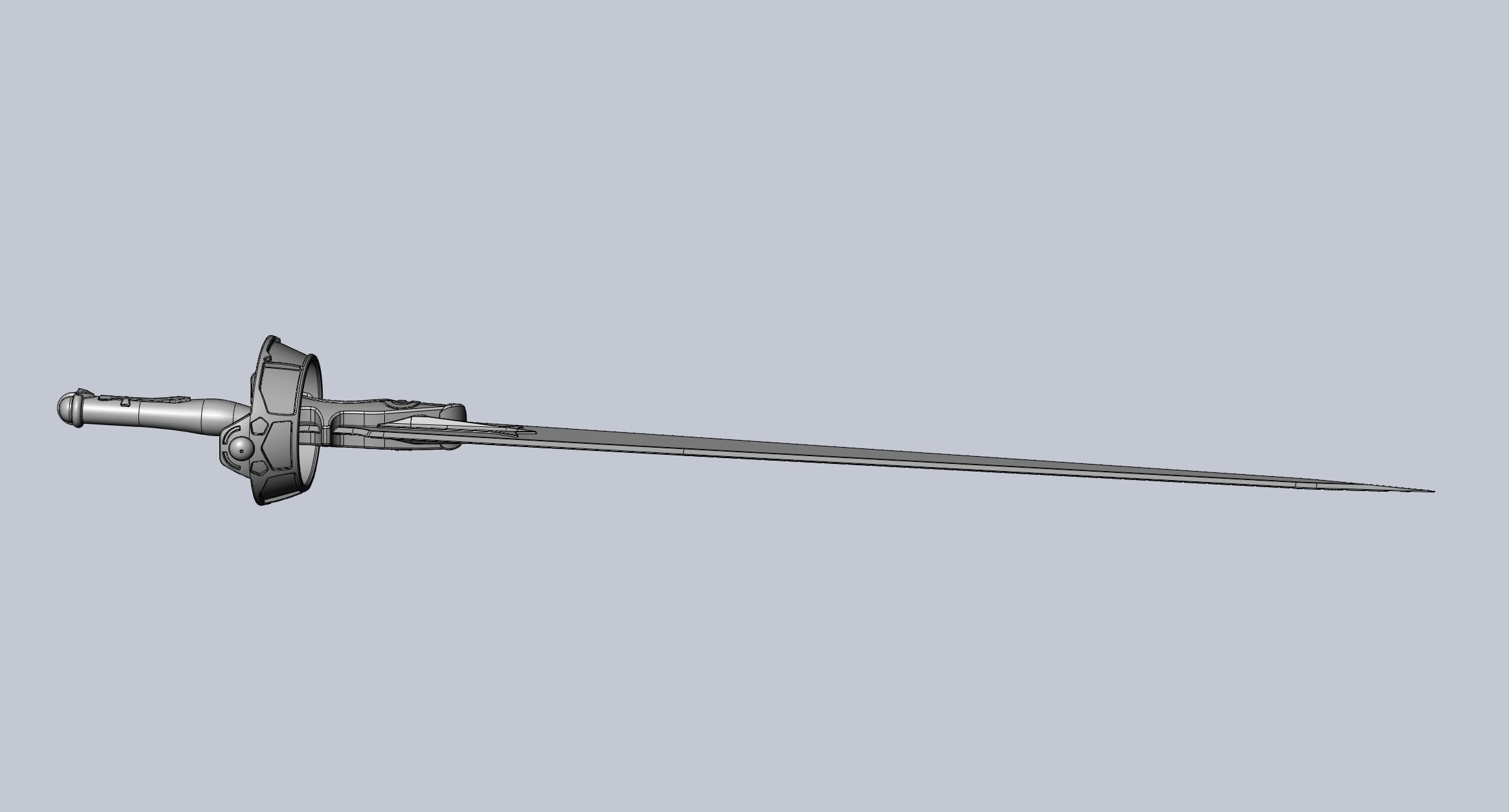 Sword Art Online Lambent Light Rapier Model 3D print model_50