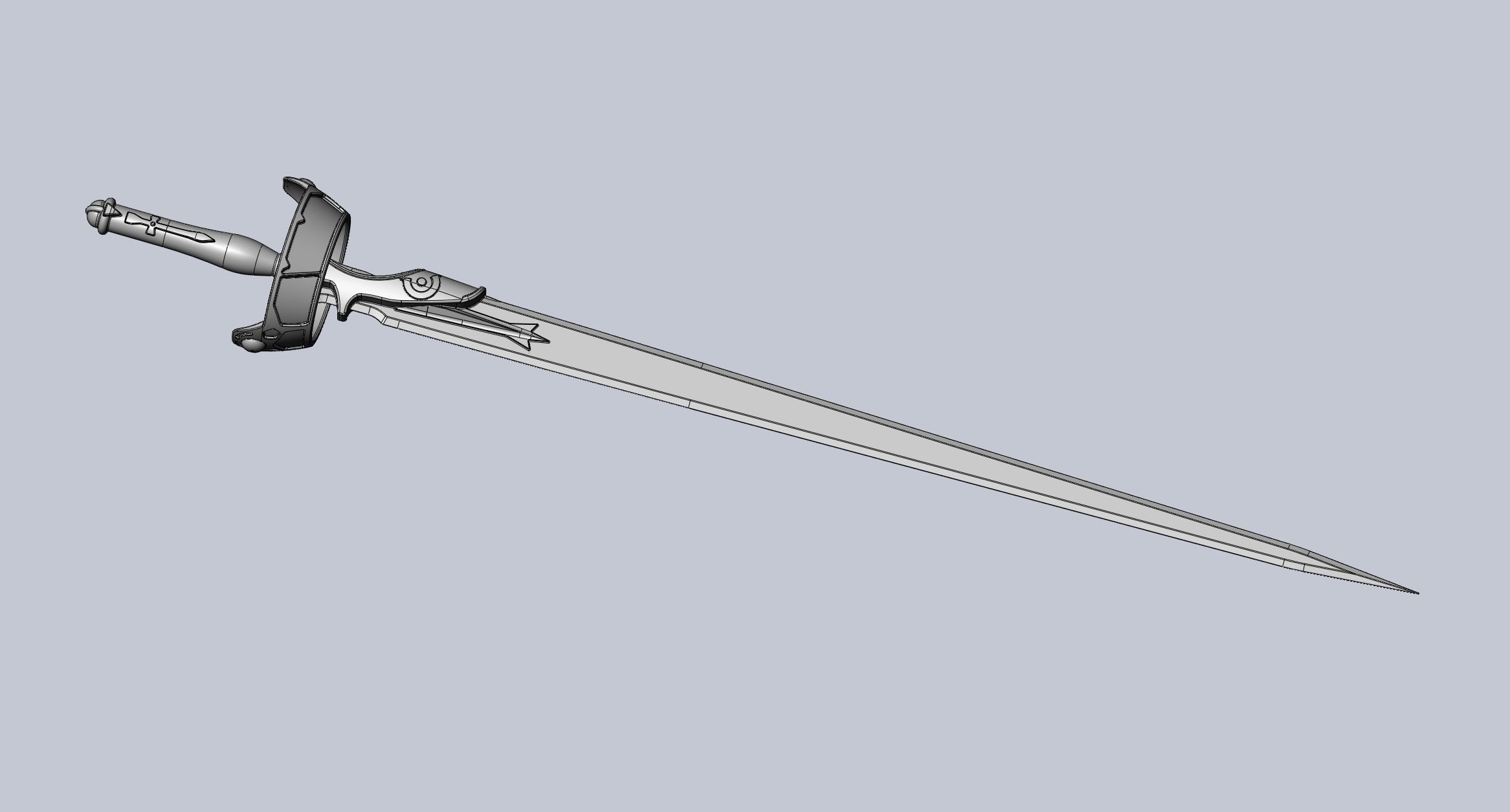Sword Art Online Lambent Light Rapier Model 3D print model_53