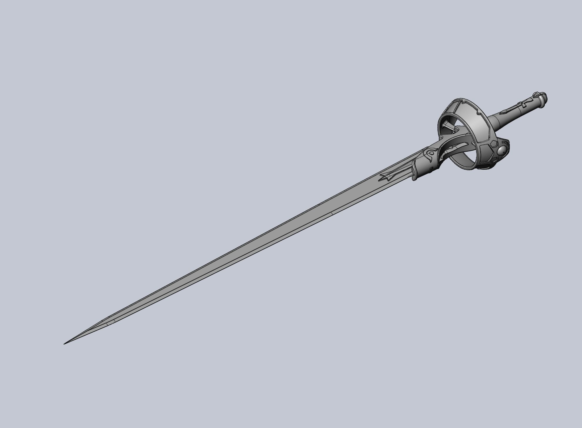 Sword Art Online Lambent Light Rapier Model 3D print model_58