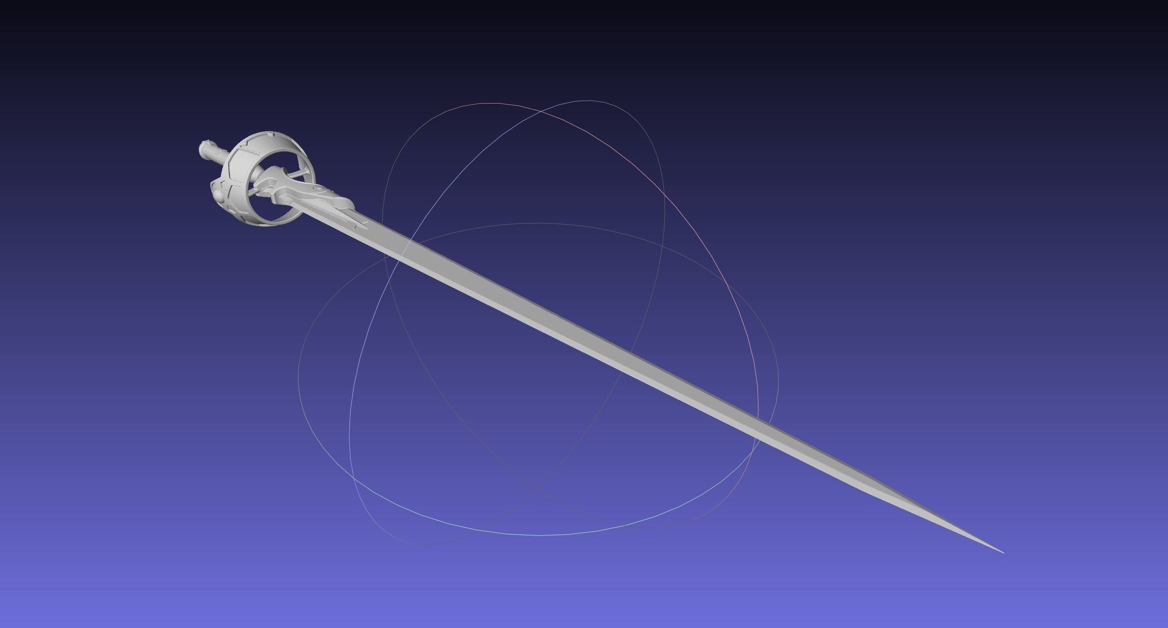 Sword Art Online Lambent Light Rapier Model 3D print model_39