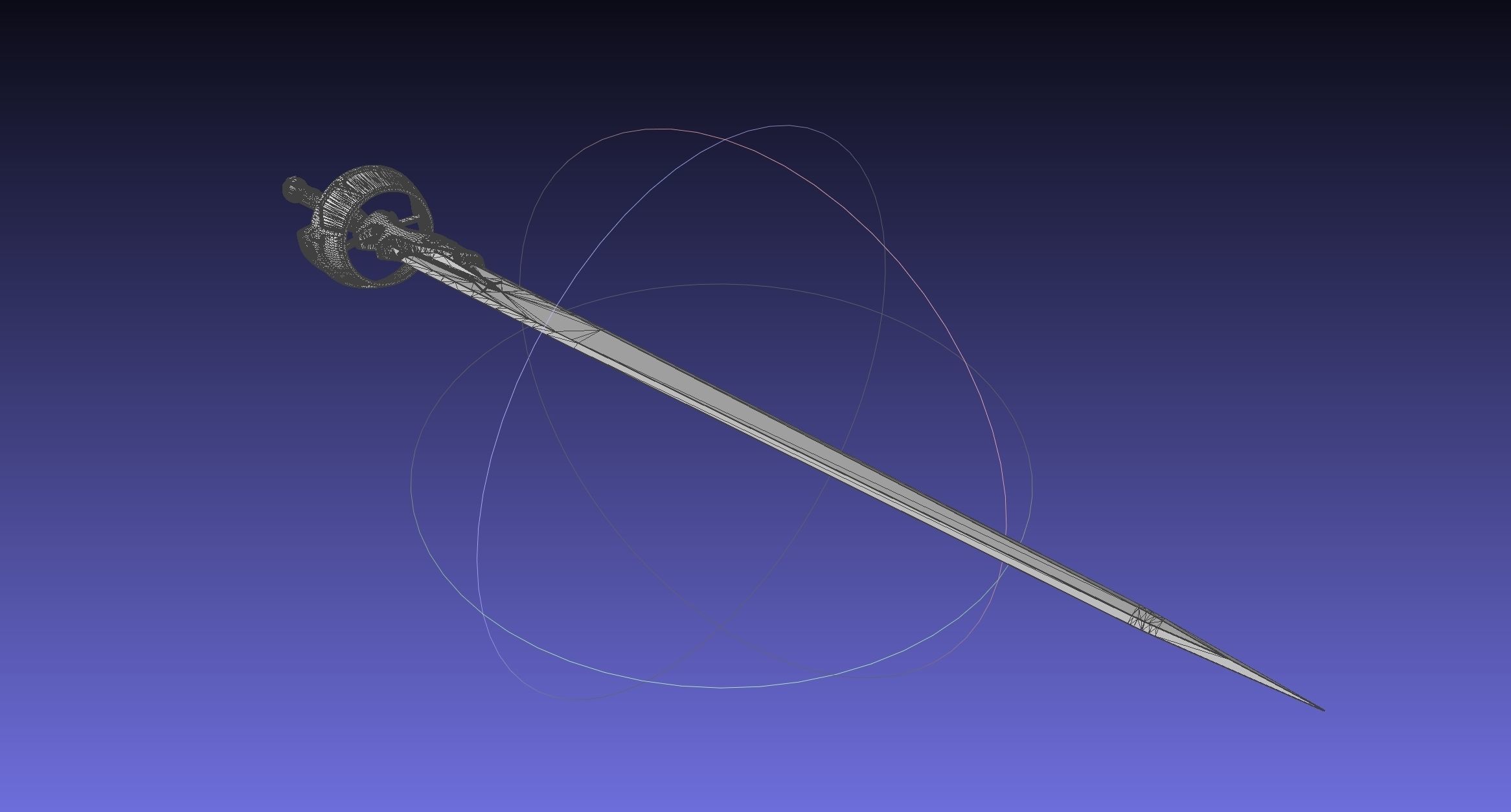 Sword Art Online Lambent Light Rapier Model 3D print model_44