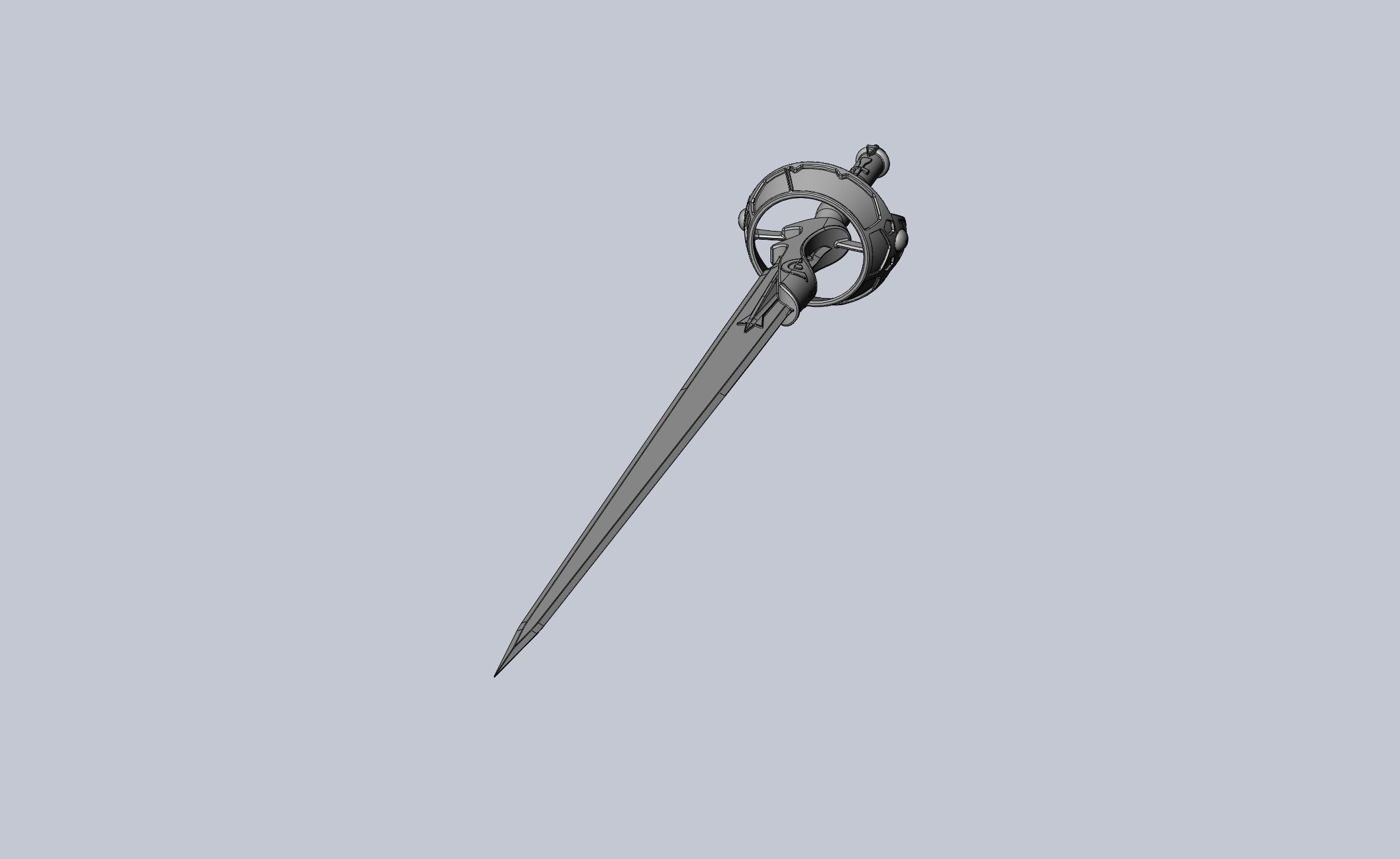 Sword Art Online Lambent Light Rapier Model 3D print model_23