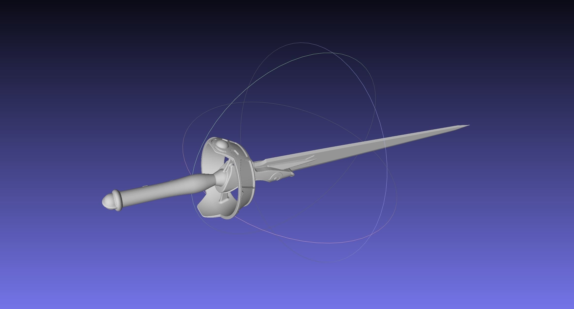 Sword Art Online Lambent Light Rapier Model 3D print model_38