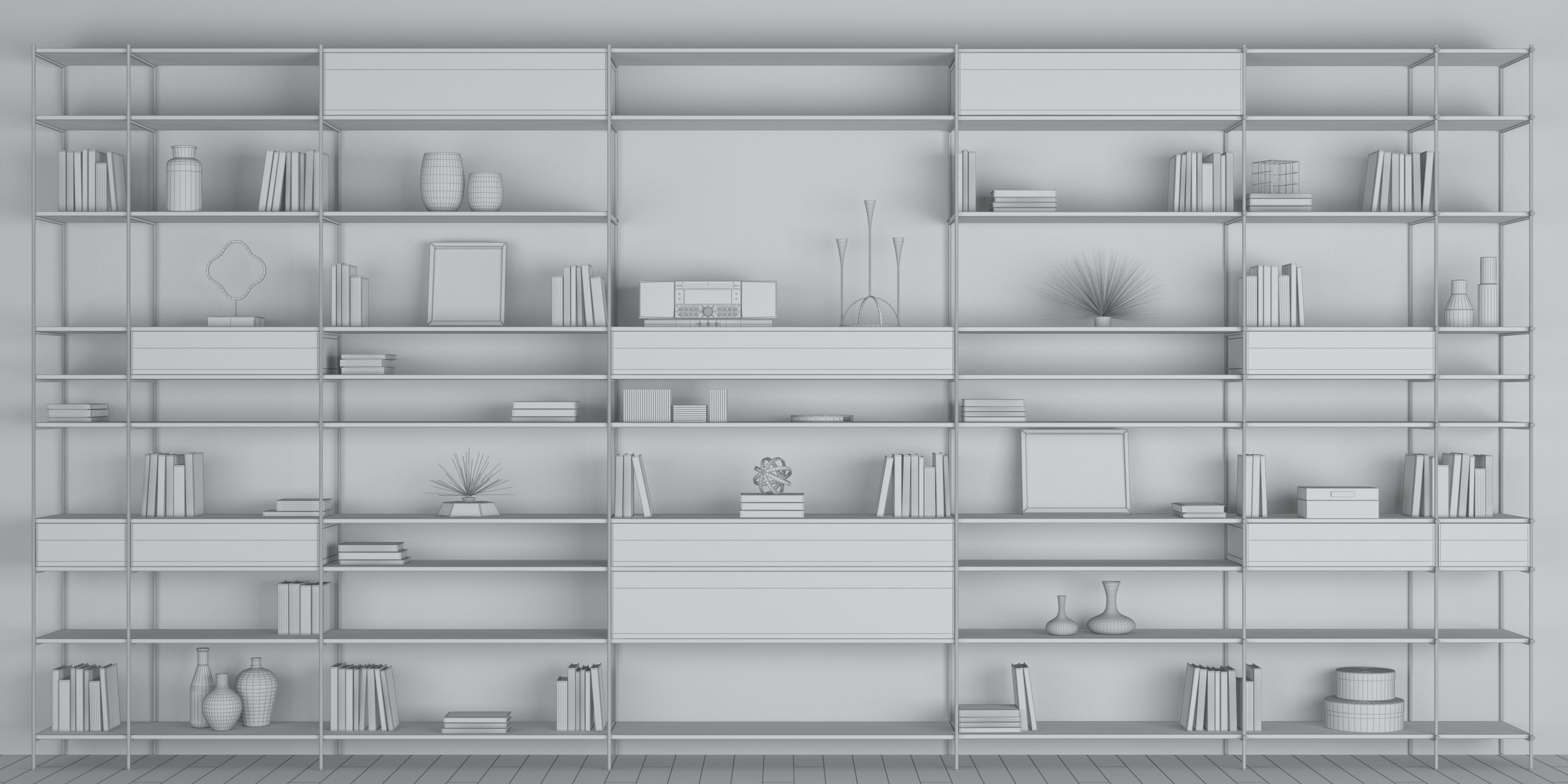 Shelves XY03 2 3D model_7