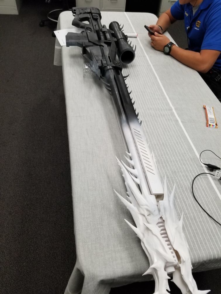 Whisper of the Worm Barrel and Scope only 3D model 3D printable CGTrader