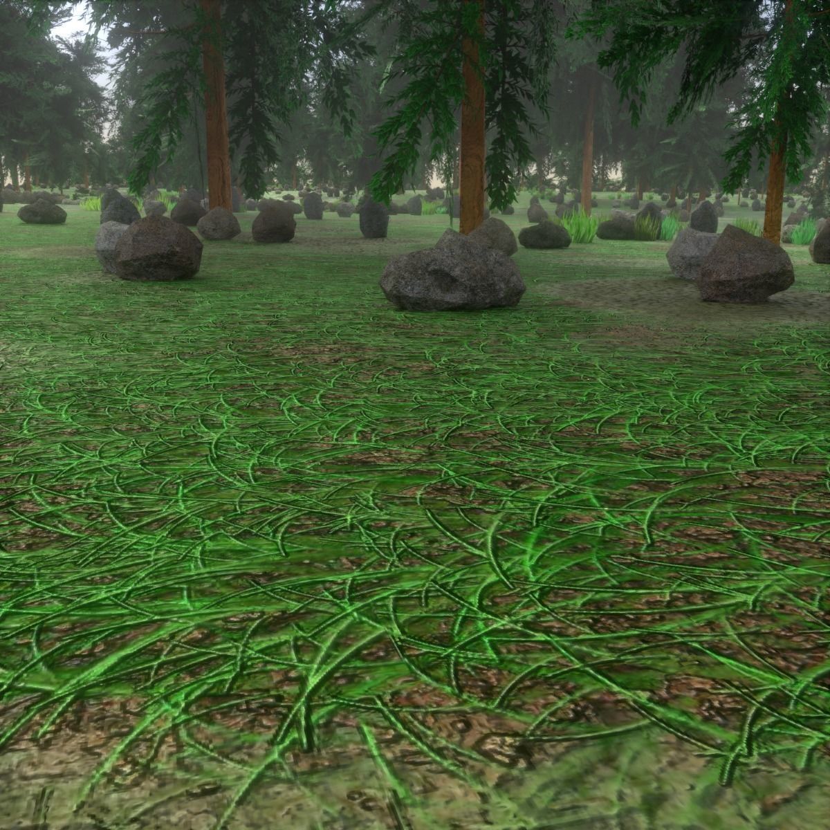 Plains Landscape 1 Low-poly 3D model_8