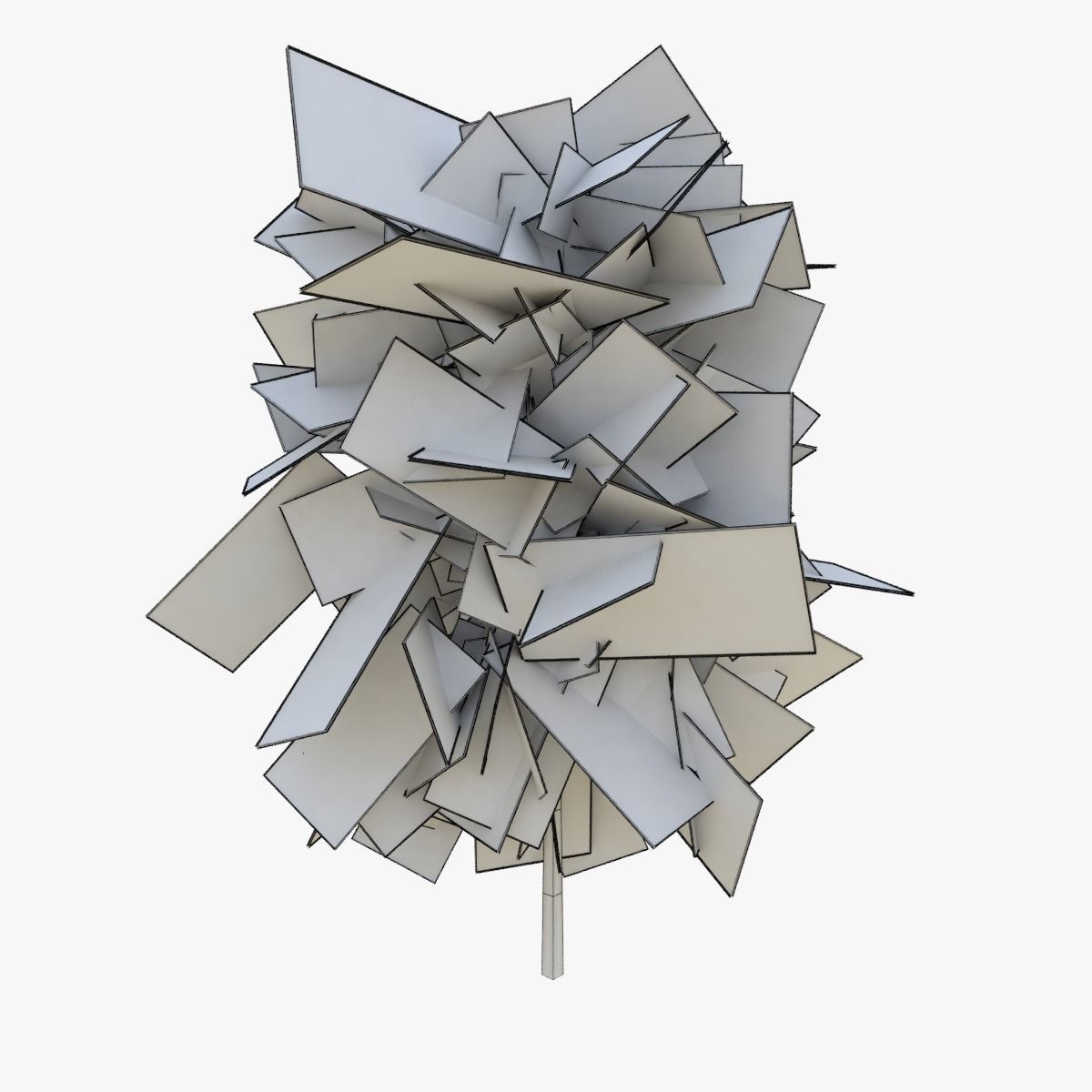 Plains Landscape 1 Low-poly 3D model_32