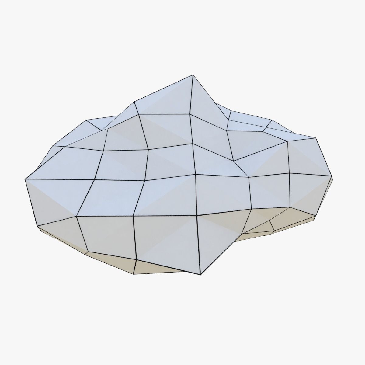 Plains Landscape 1 Low-poly 3D model_53