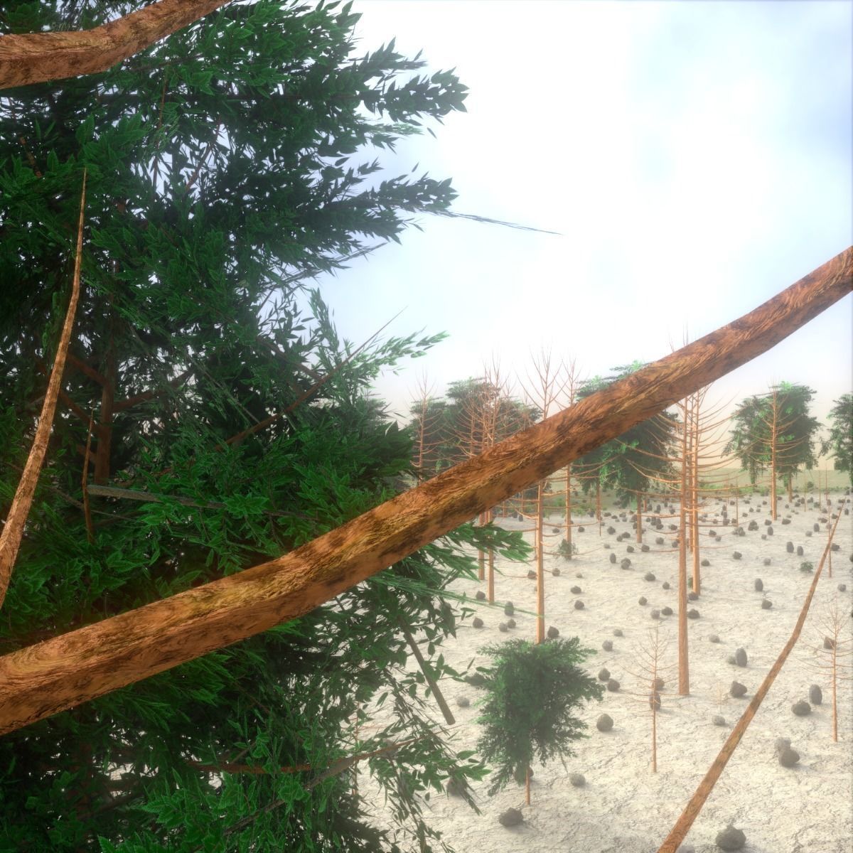 Plains Landscape 1 Low-poly 3D model_5