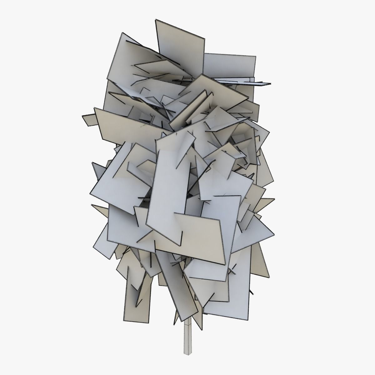 Plains Landscape 1 Low-poly 3D model_28