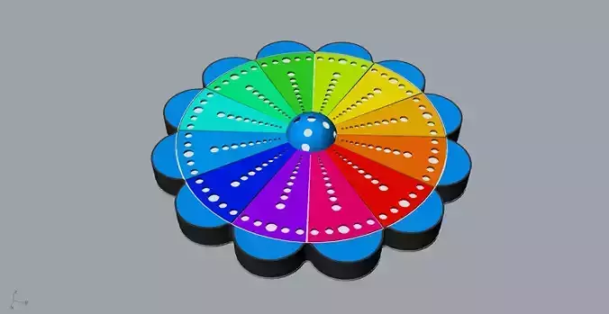 children Scented wall clock 3D Model 3D print model