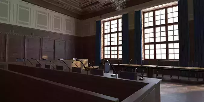 Court Room 3D model