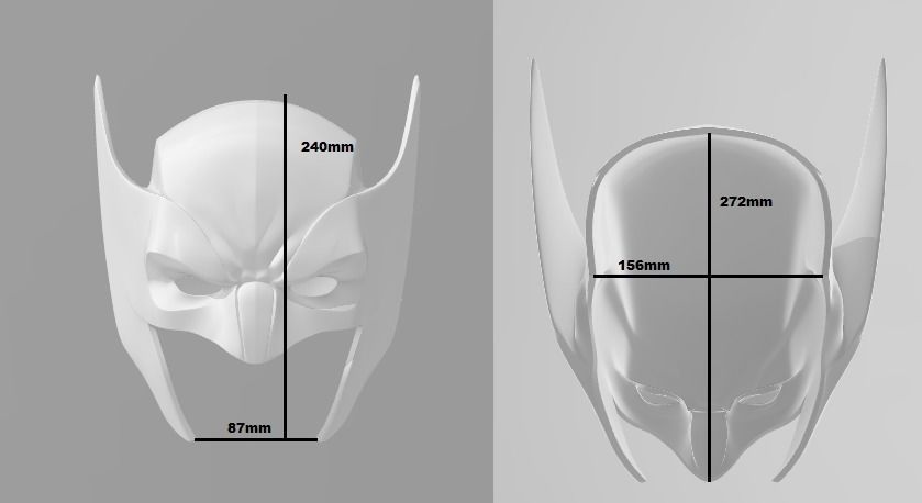 Wolverine Mask 3D print model_7